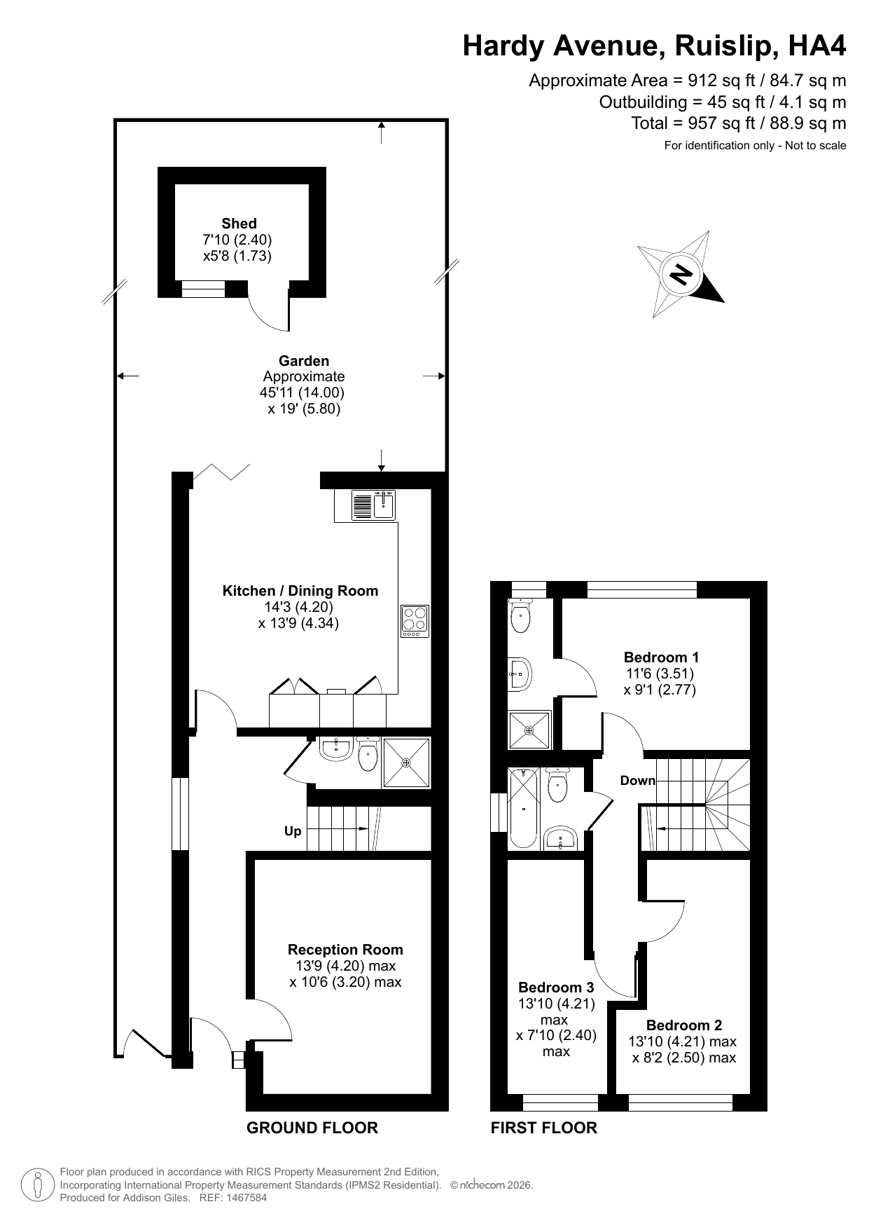 26, Hardy Avenue, Ruislip floorplan