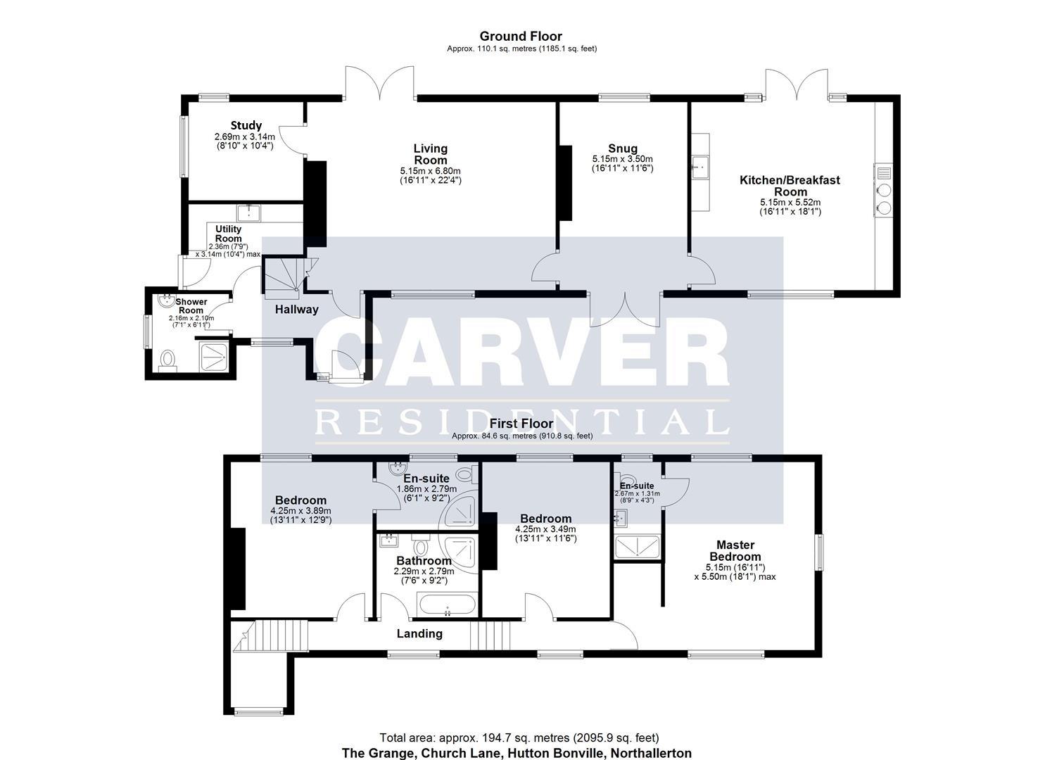 The Grange, Church Lane, Northallerton floorplan