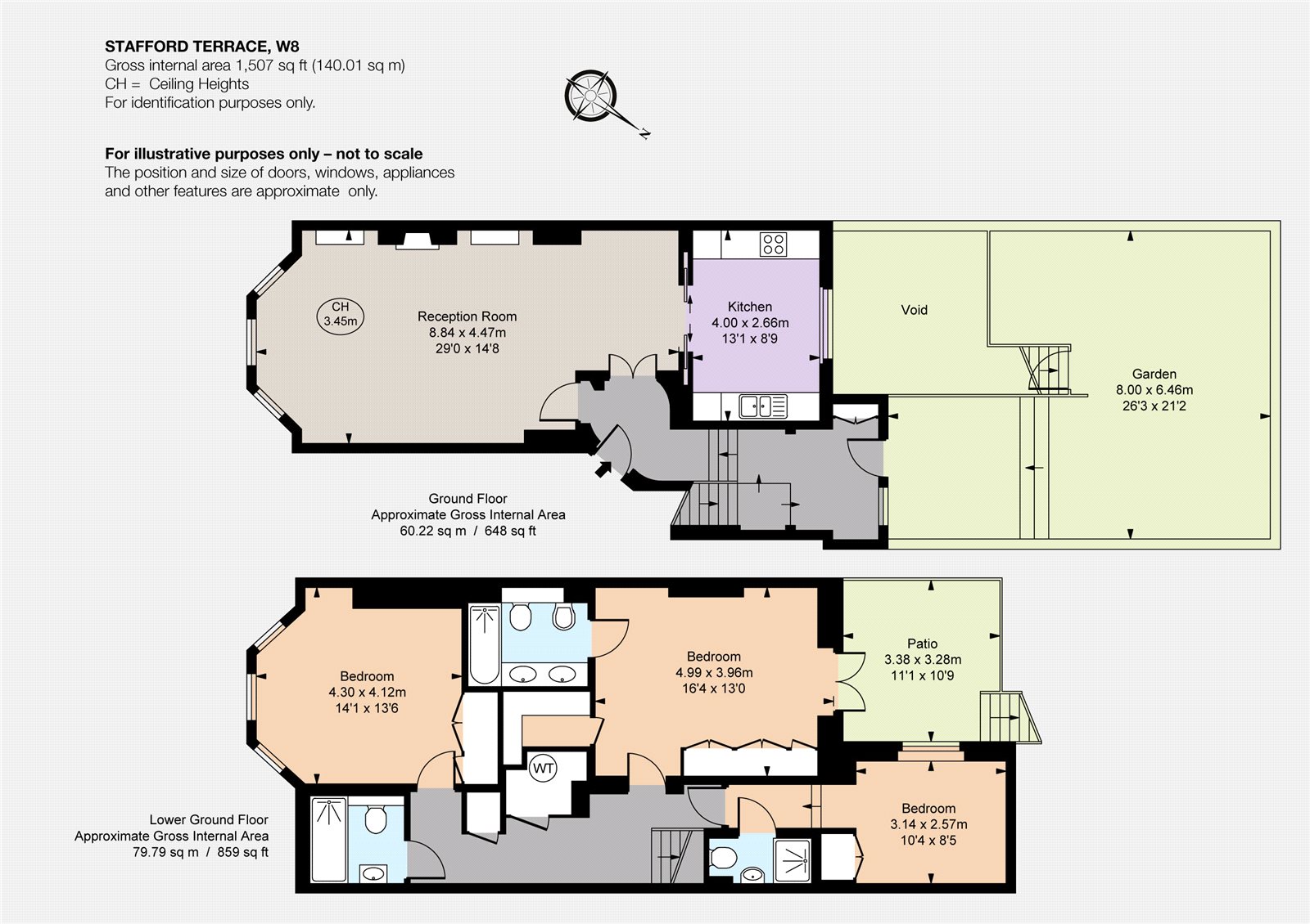 3 Bedrooms Flat to rent in Stafford Terrace, London W8