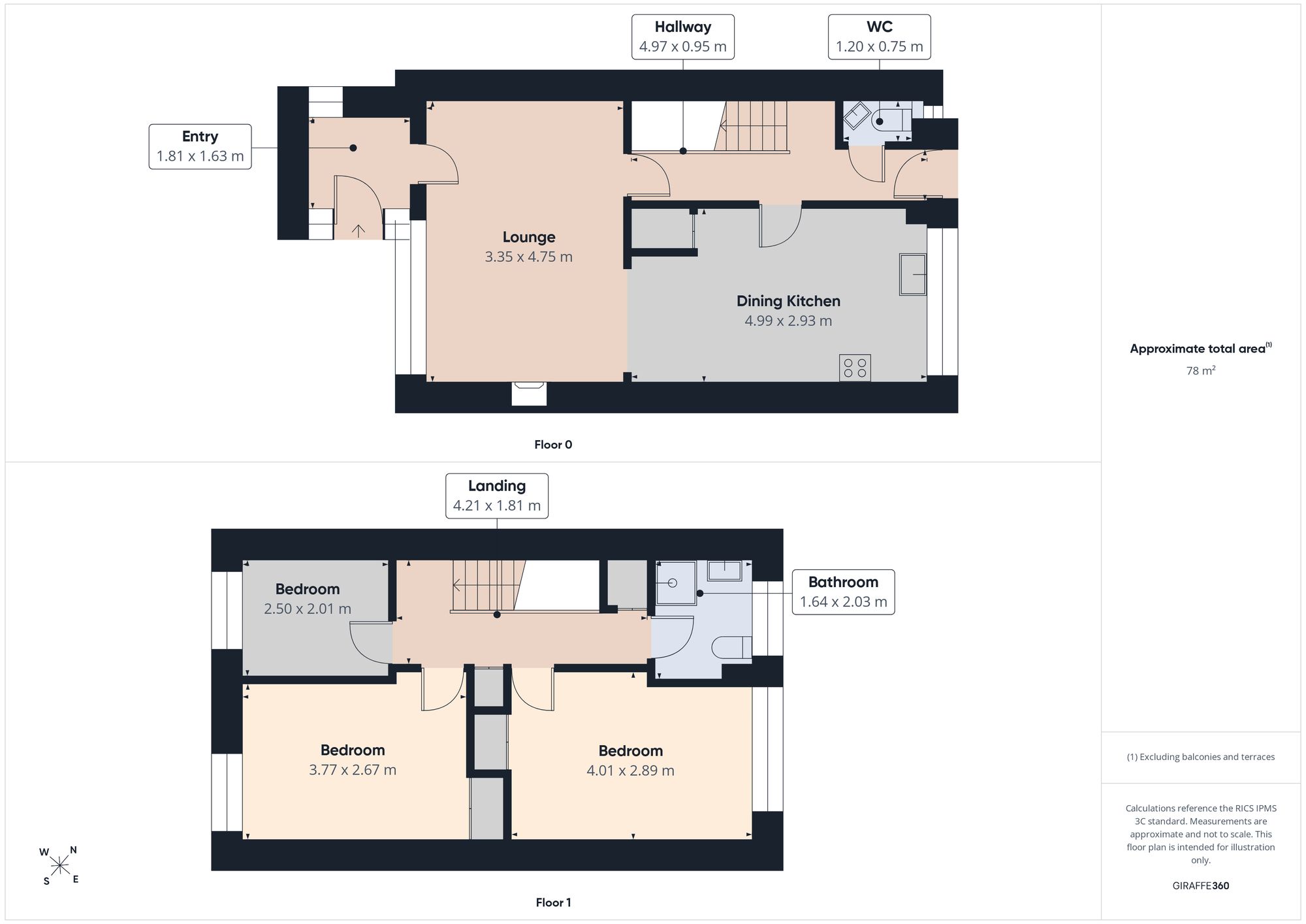 139 Easedale Gardens, Gateshead floorplan