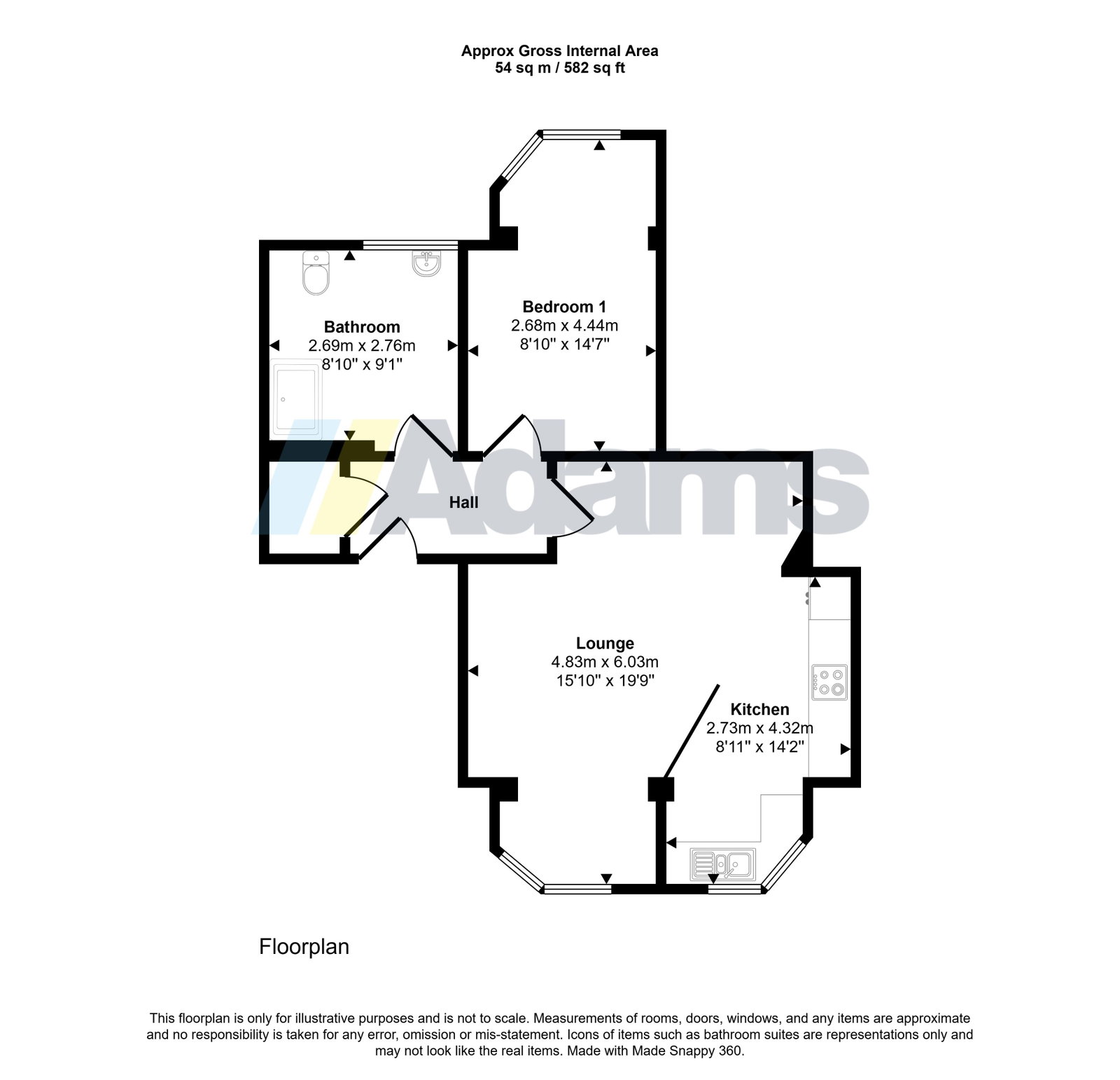 Willow Tree Court,Apartment 18, Crow Wood Lane, Widnes floorplan