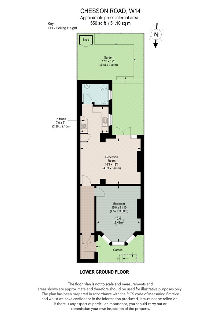 Chesson Road, London floorplan
