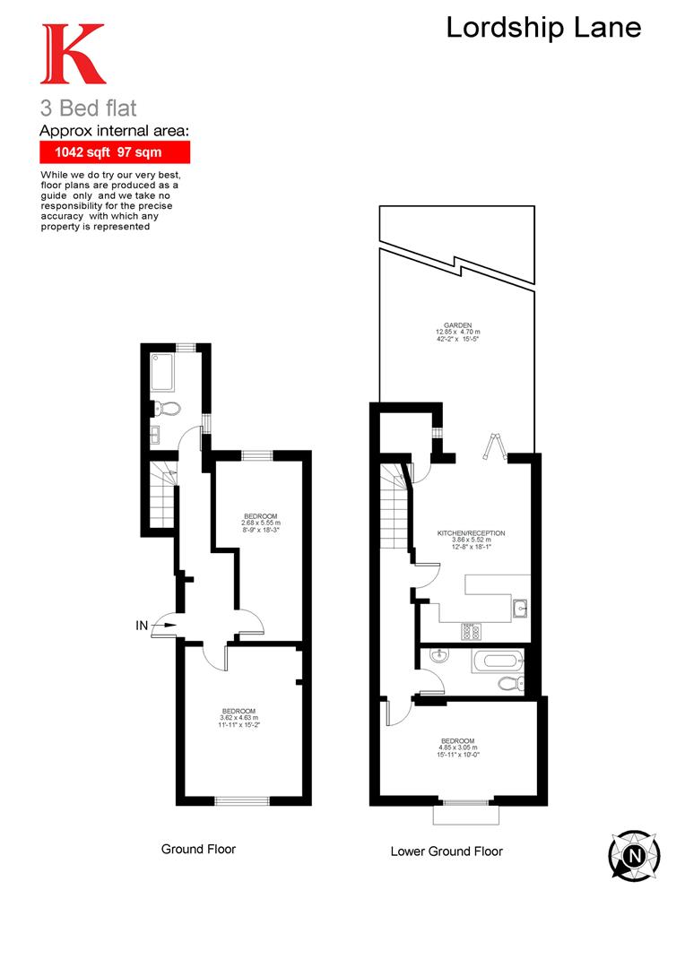 203a, Lordship Lane, London floorplan
