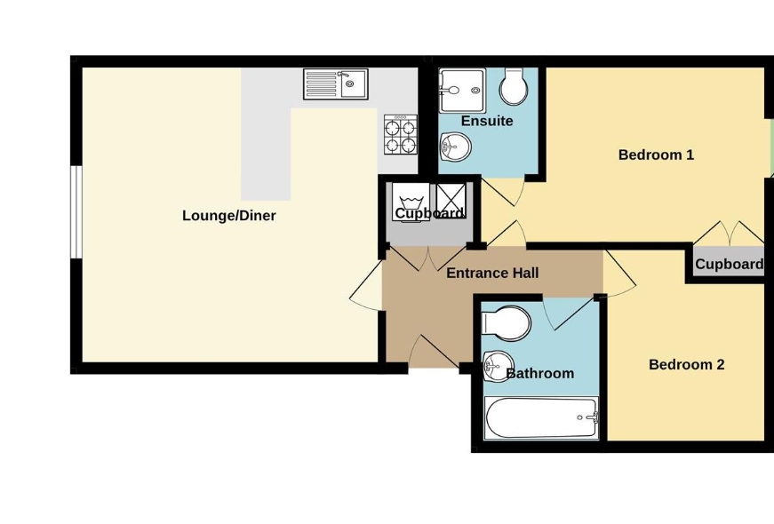 Flat 7 , Parham Drive, Ilford floorplan