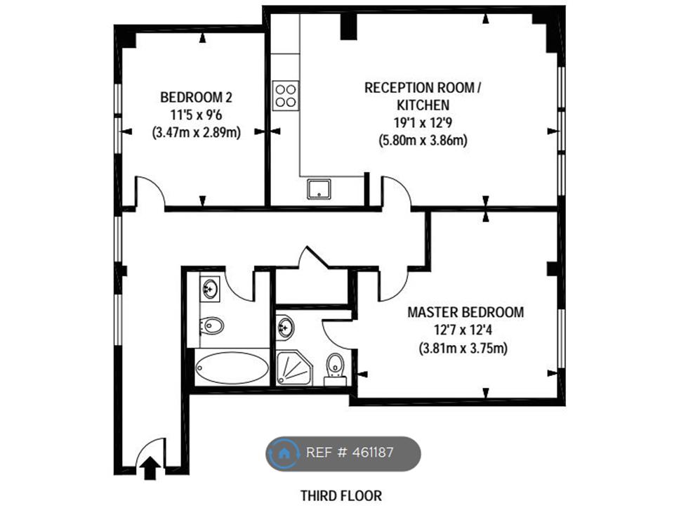 2 Bedrooms Flat to rent in Lavender Hill, London SW11