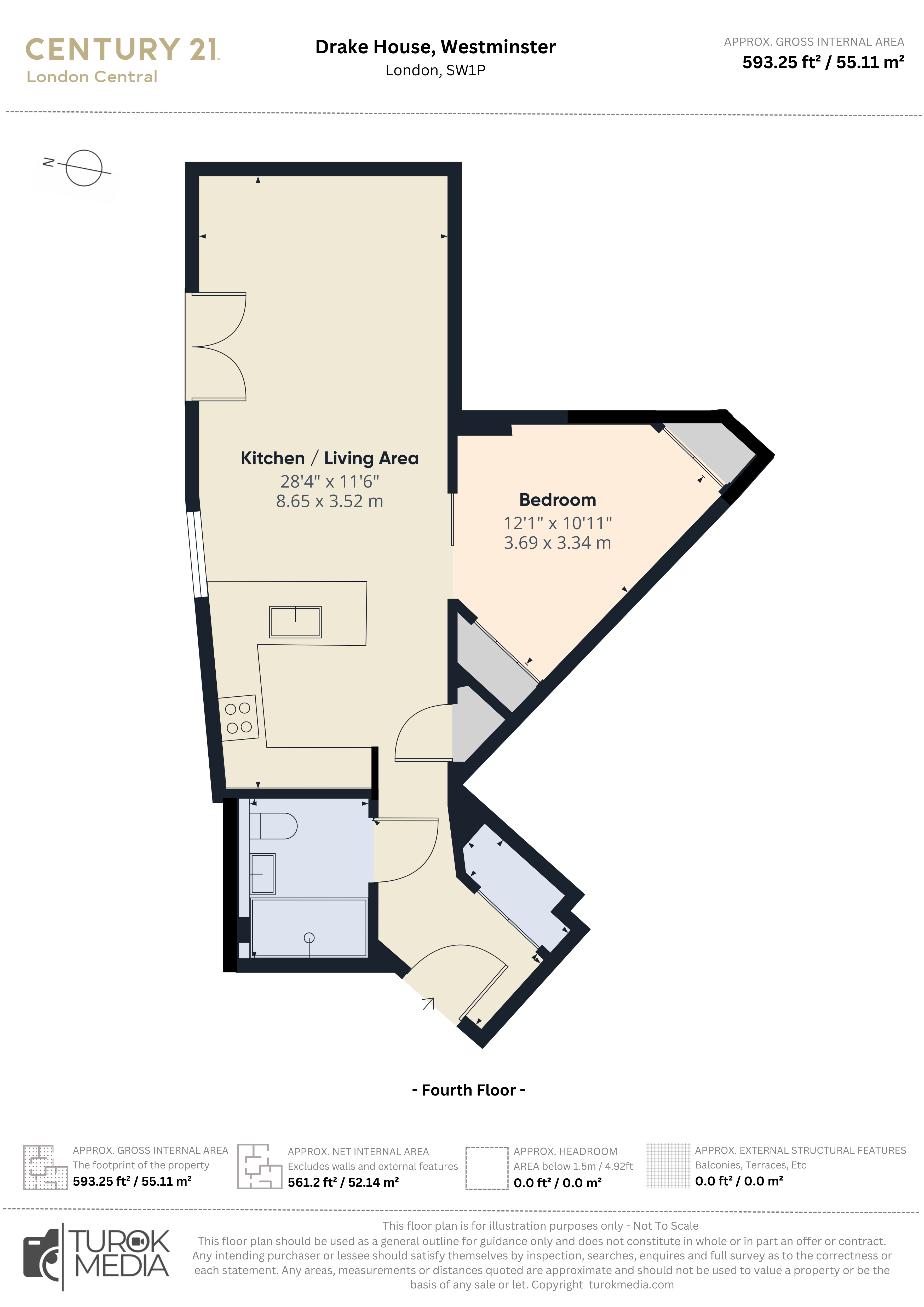 Flat 49, Drake House 76, Marsham Street, LONDON floorplan