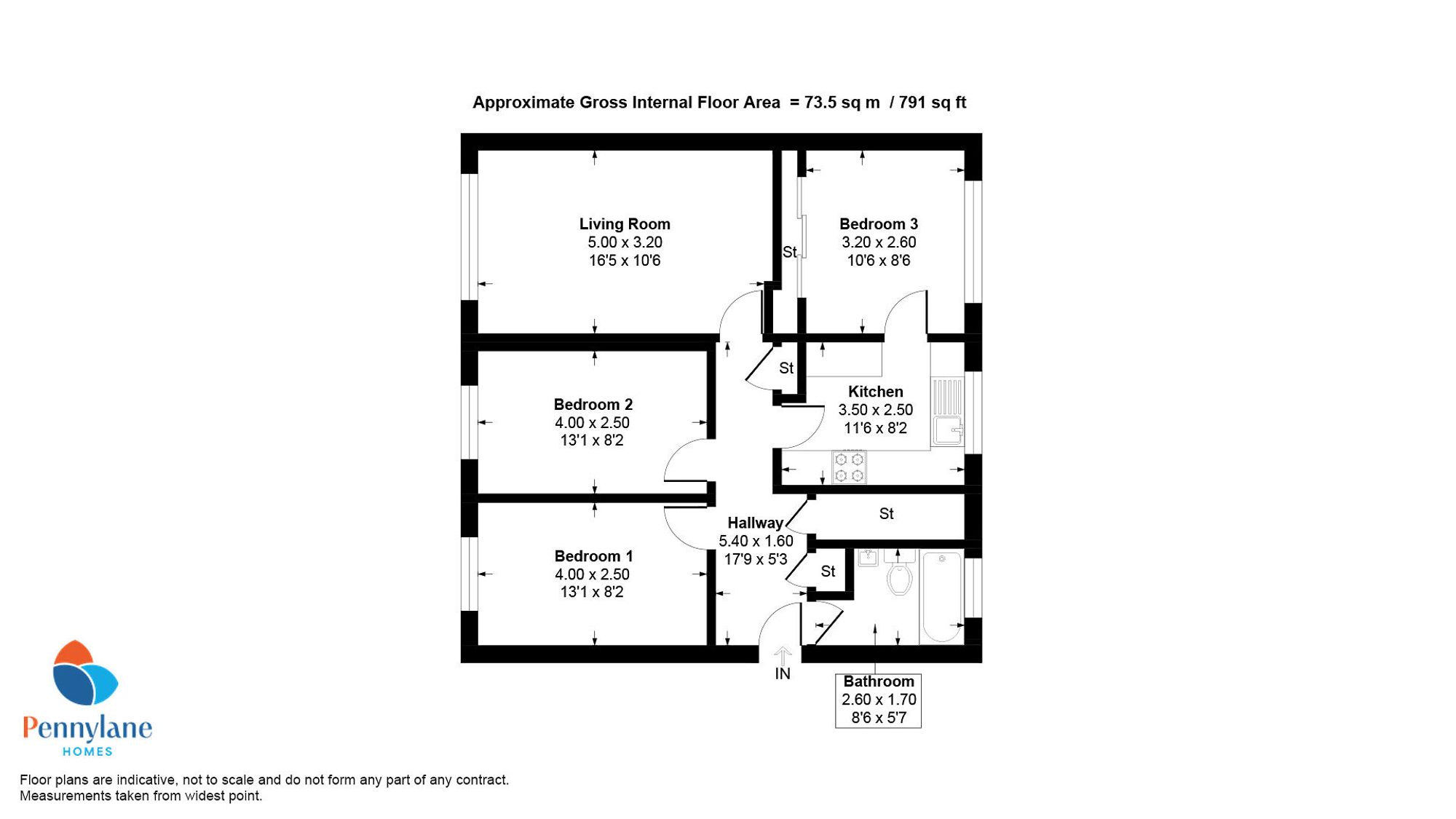 2/1 9 Balmartin Road, Glasgow floorplan