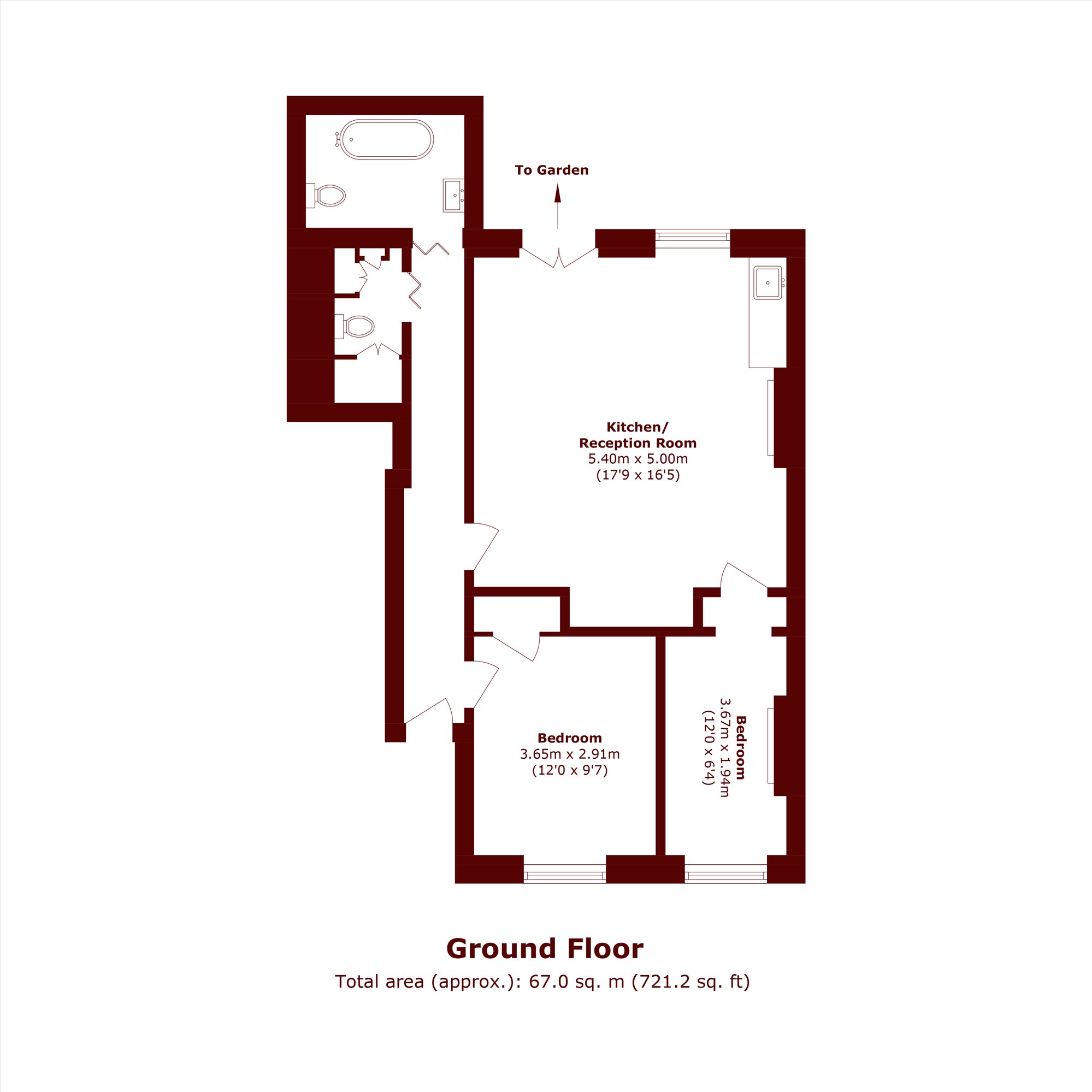 Maida Avenue, London floorplan