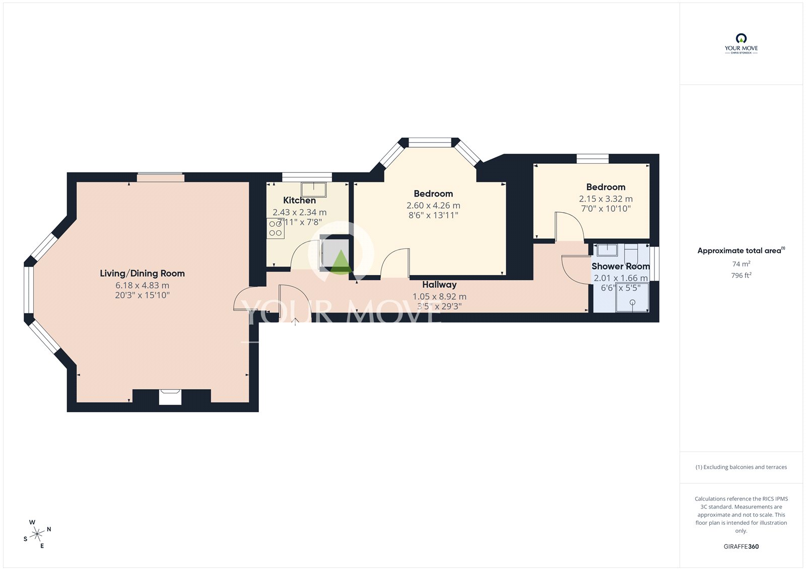 Flat 1, 54, Clifton Road, Tyne and Wear floorplan