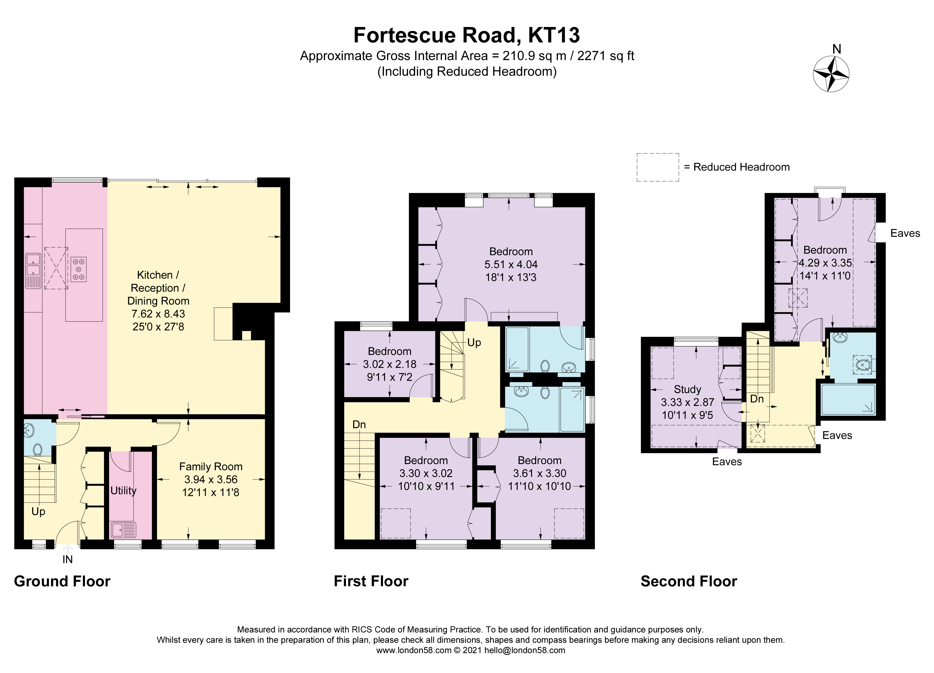 20, Fortescue Road, Weybridge floorplan