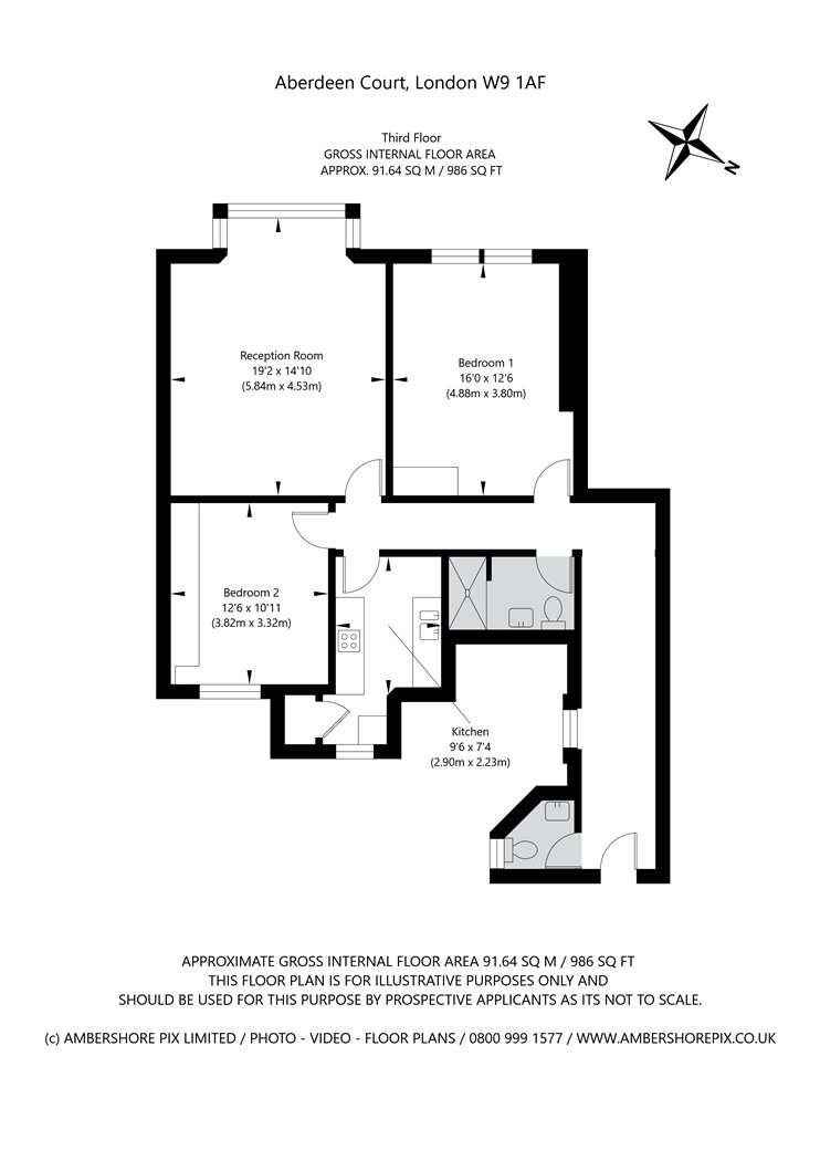 Flat 19, Aberdeen Court, London floorplan