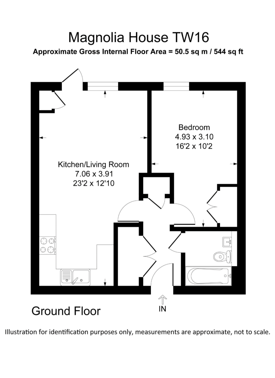 1, Spelthorne Grve, Sunbury-on-Thames floorplan