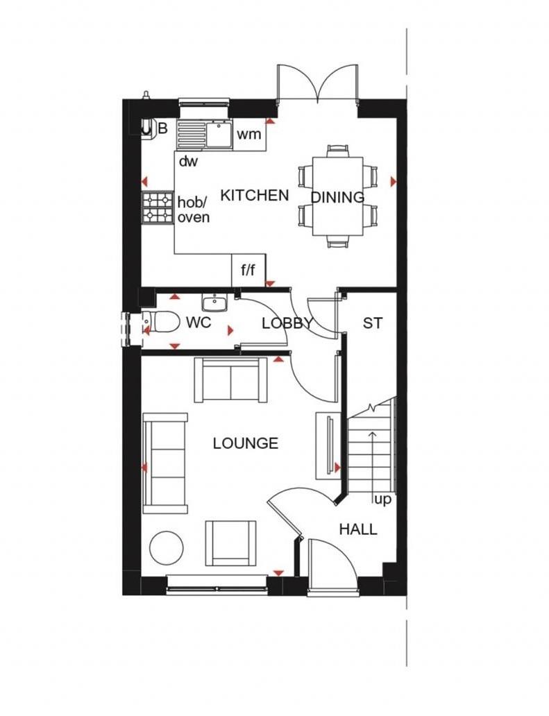114, Manor Road, Newent floorplan