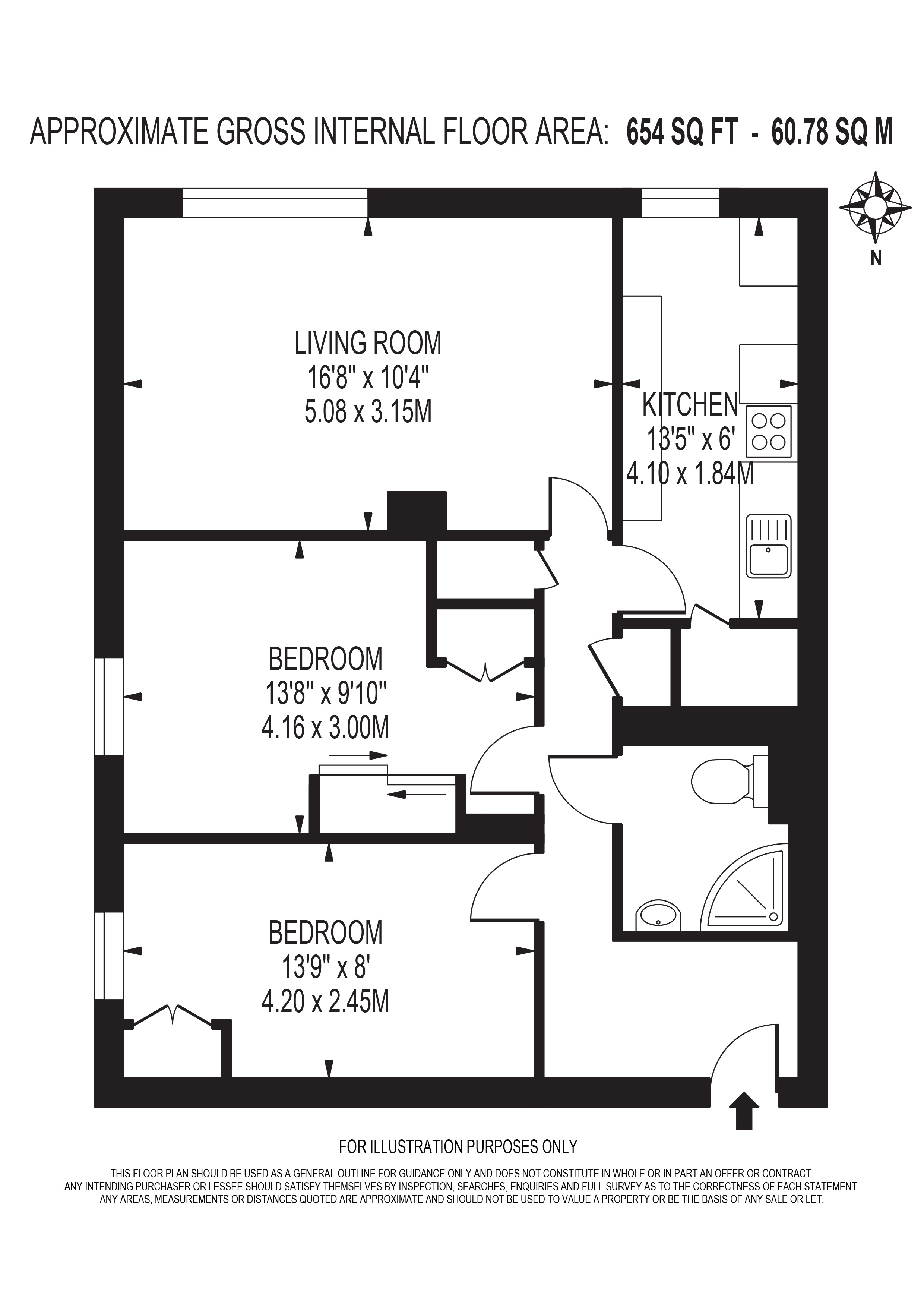 43 Clements Court, Green Lane, Hounslow floorplan