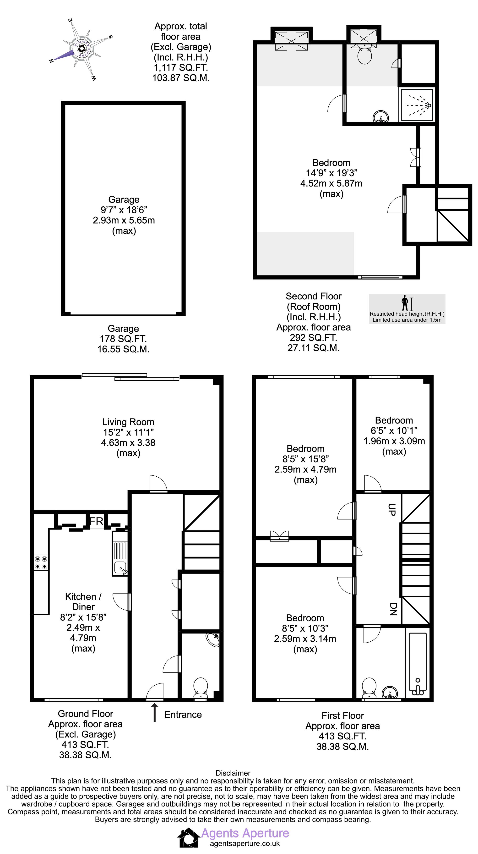 314 New Hythe Lane, Aylesford floorplan