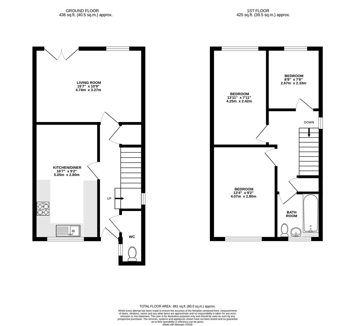 45, Glen Road, Sheffield floorplan