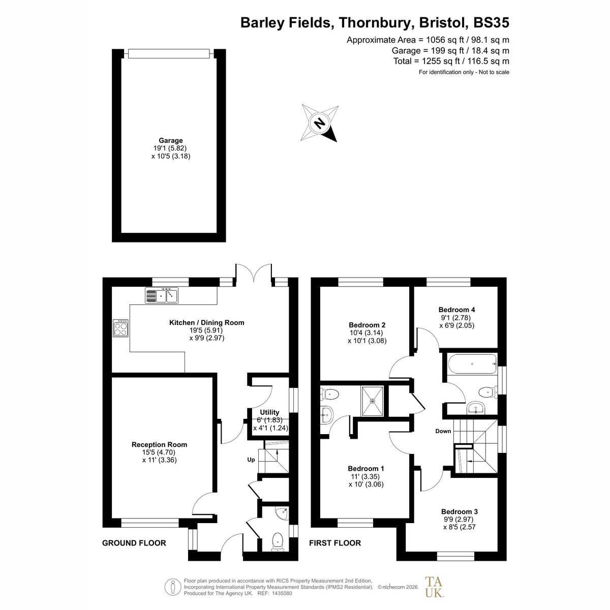 55, Barley Fields, Bristol floorplan