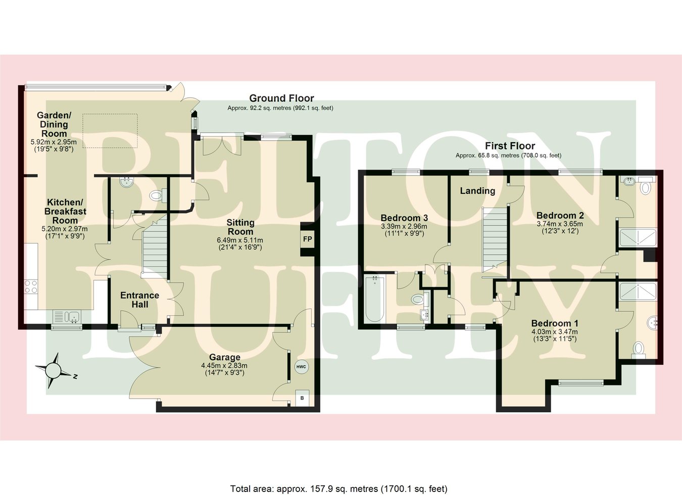 Railway House, Railway Court, Creake Road, Burnham Market floorplan