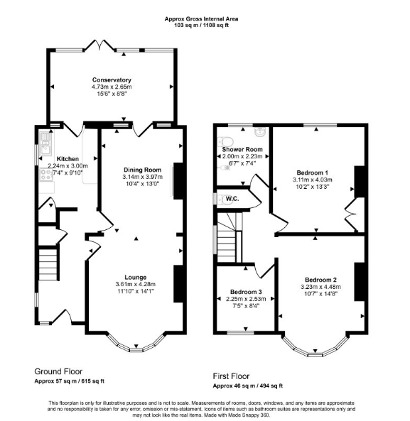 256, North Circular Road, London floorplan