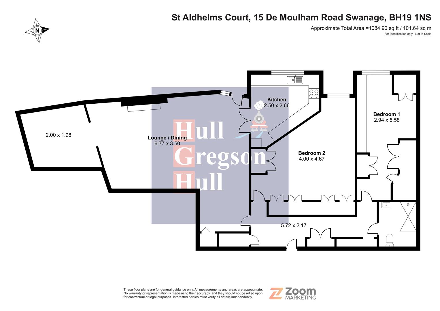 15 De Moulham Road, Swanage floorplan