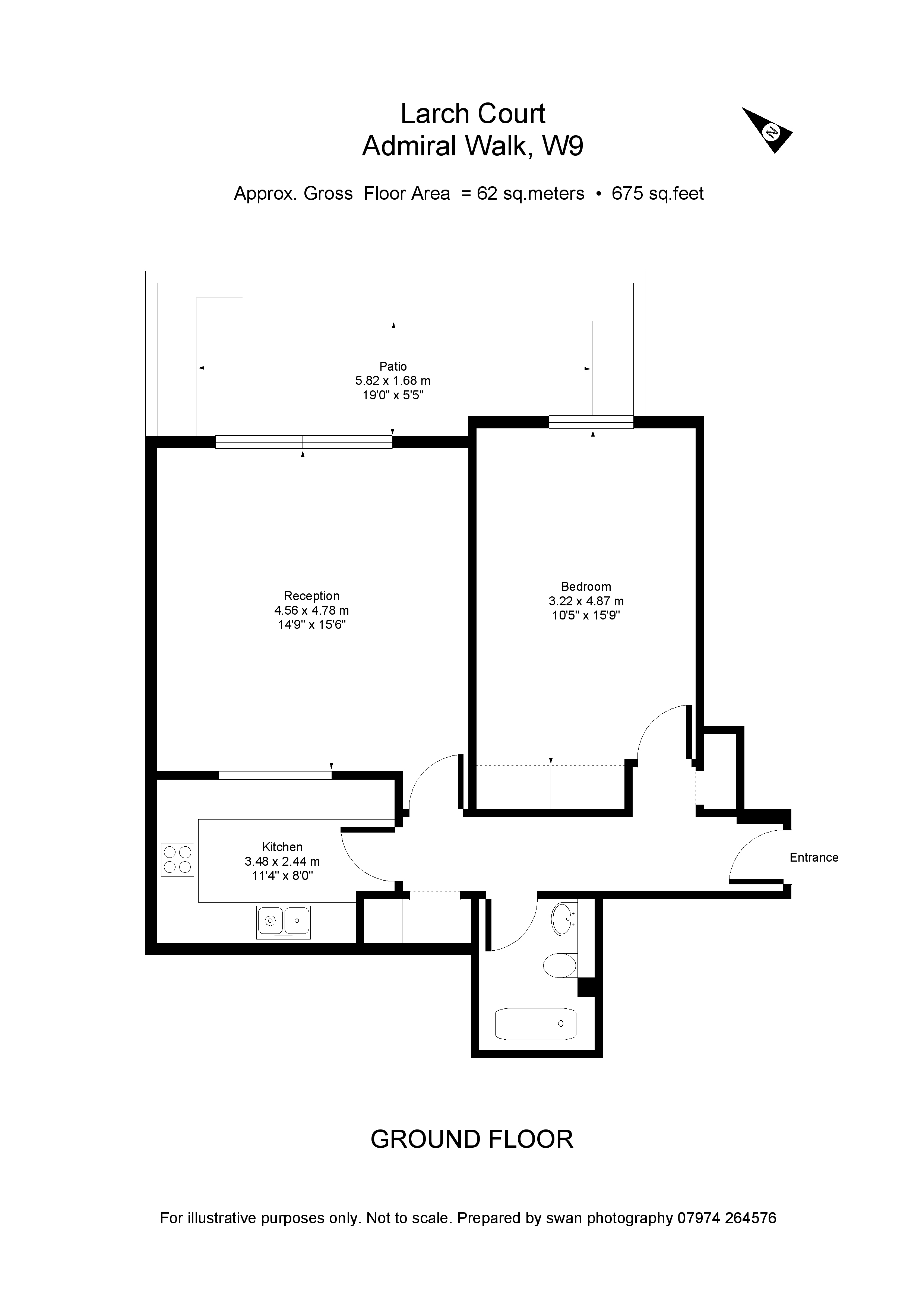 1 Bedrooms Flat to rent in Carlton Gate, Admiral Walk, Maida Vale, London W9