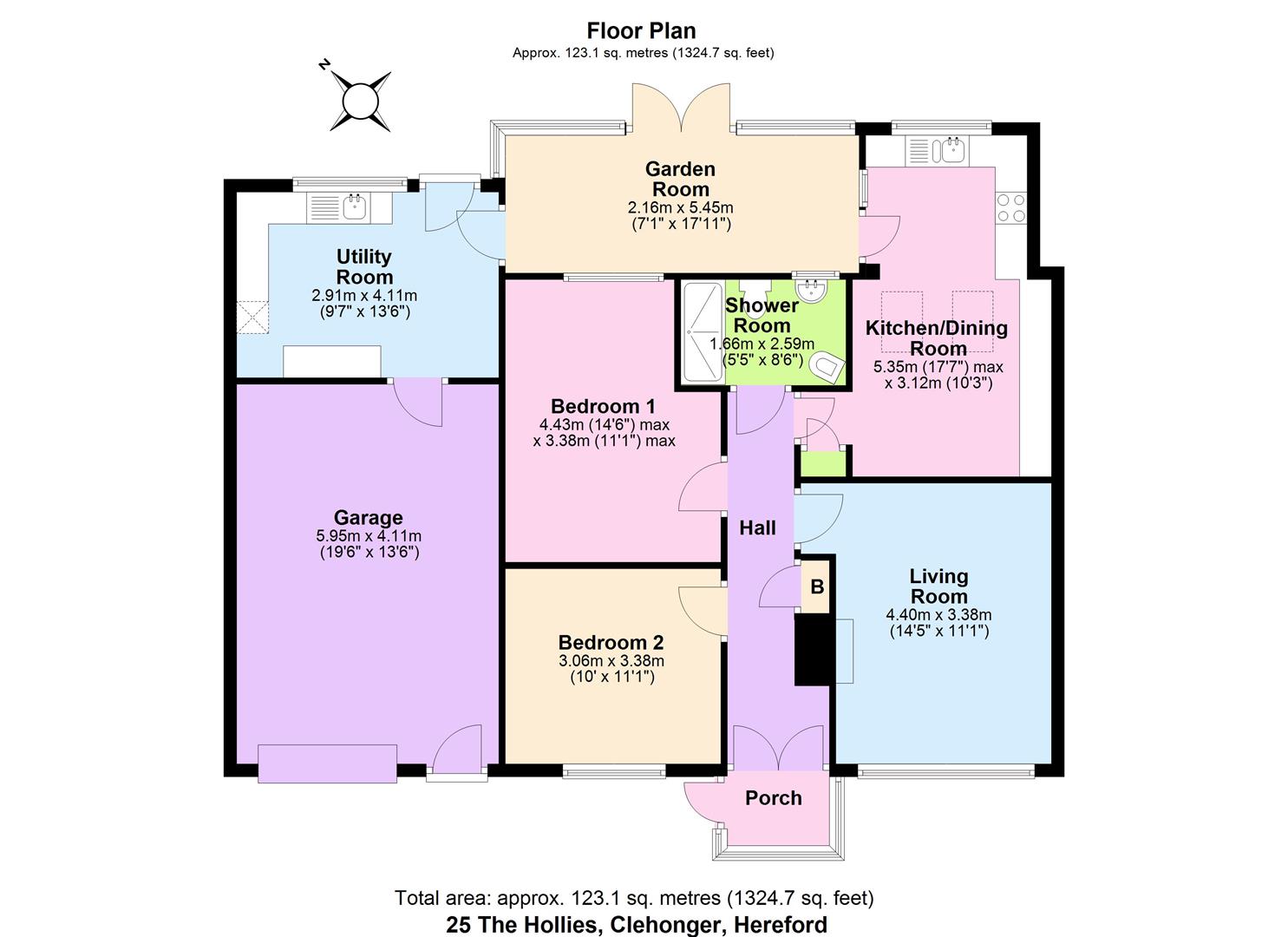 25, The Hollies, Hereford floorplan