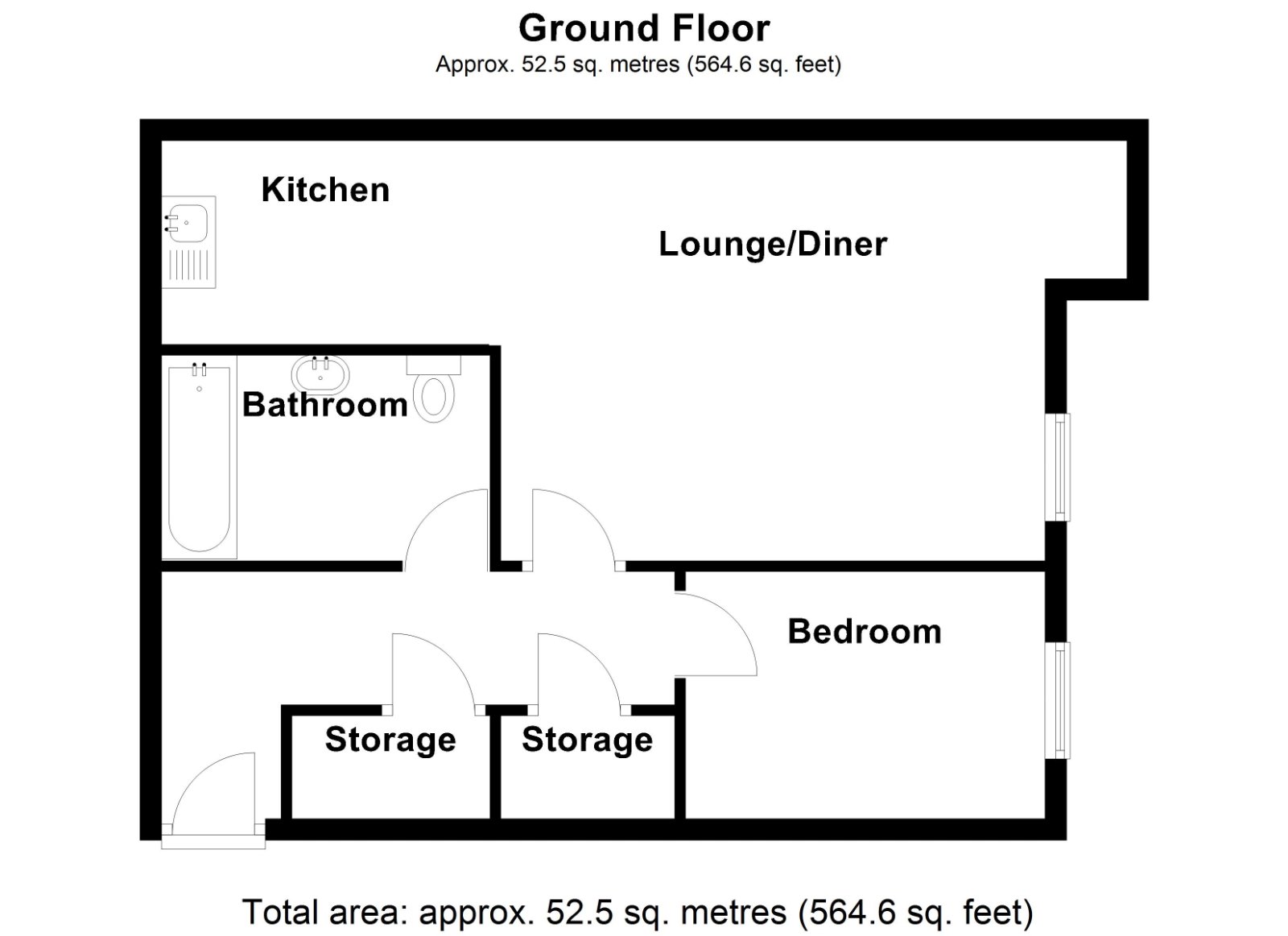 Flat 8, Kelvestone House, 47, Park Road, Staffordshire floorplan