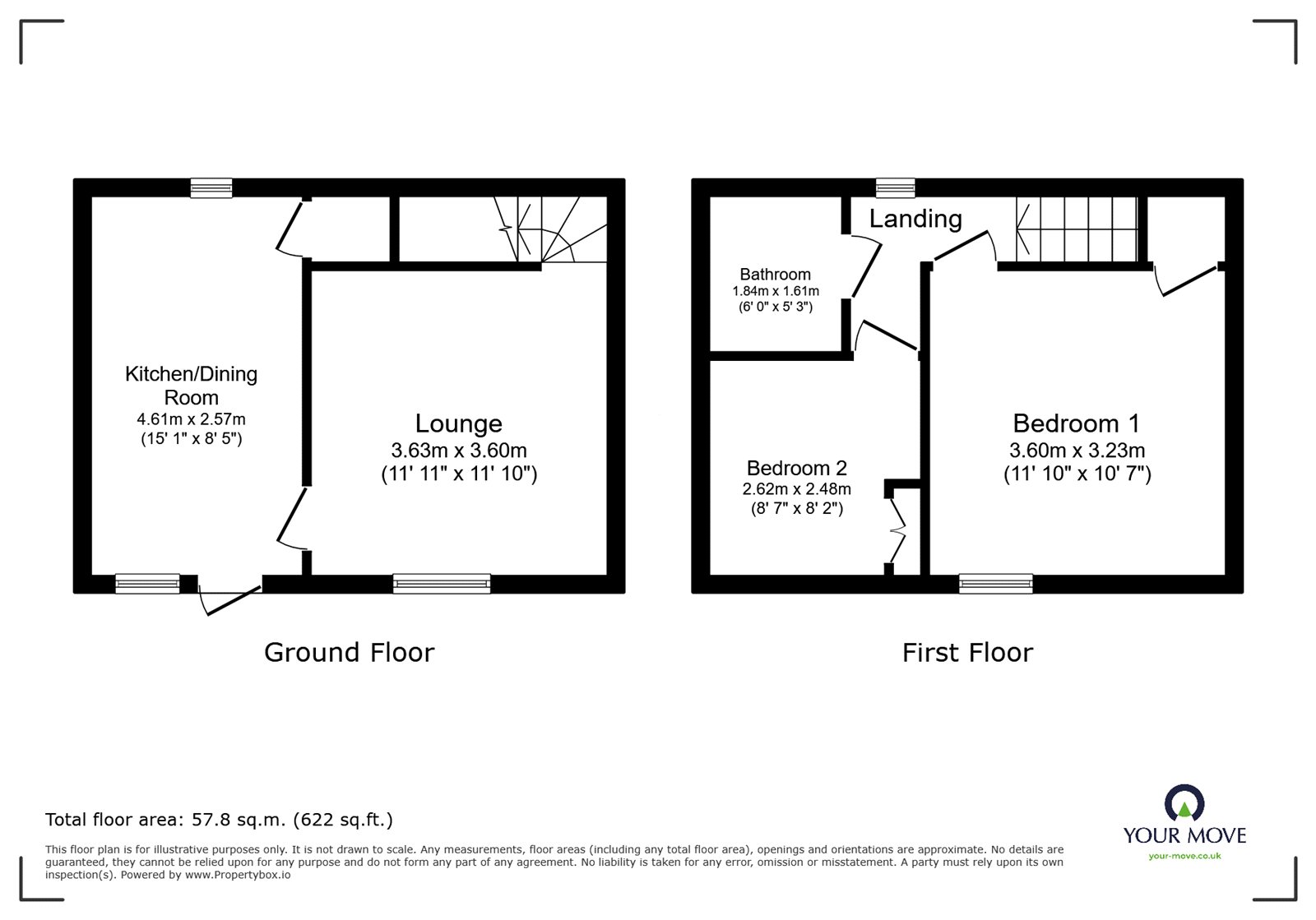 1, Back Row, Doncaster floorplan