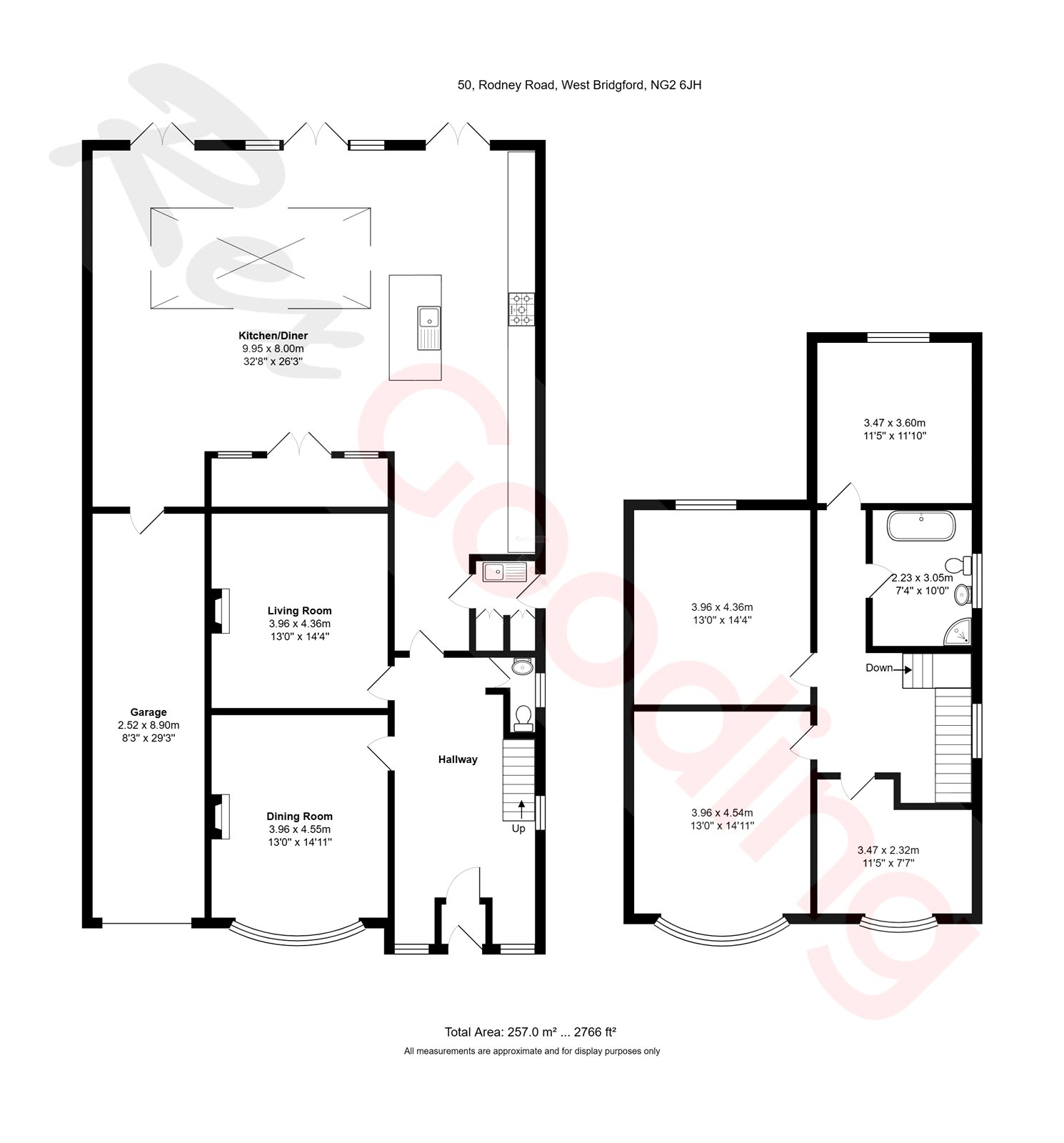 50, Rodney Road, Nottingham floorplan
