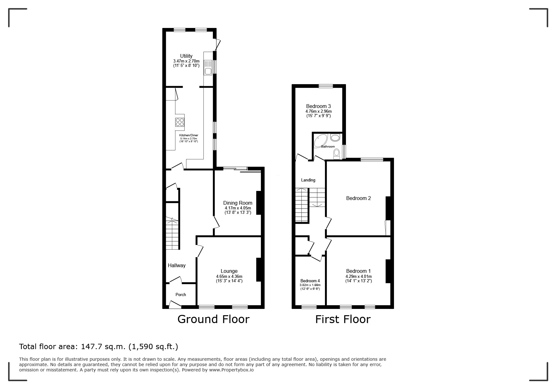 37, Coquet Street, Jarrow floorplan