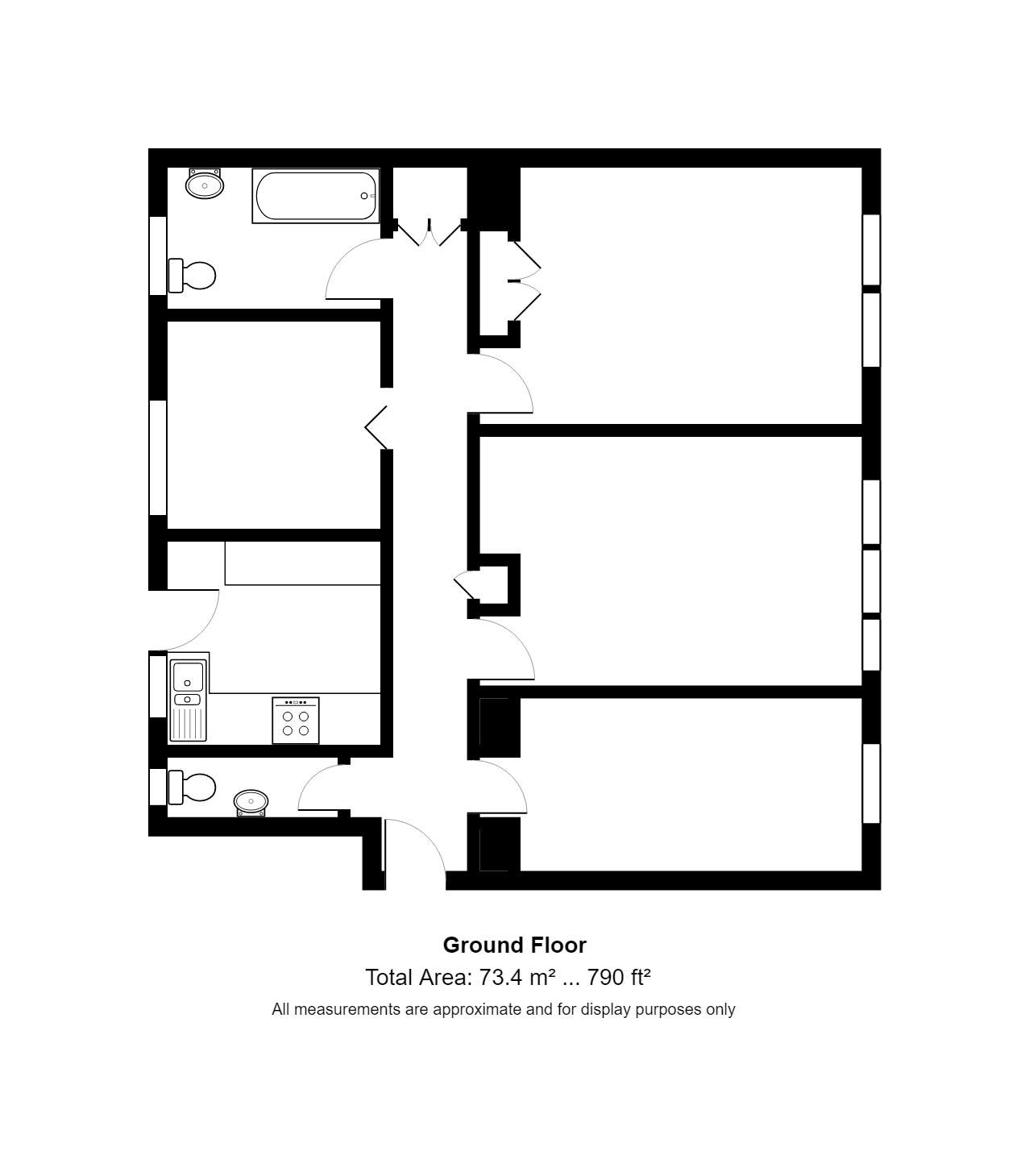 3 Bedrooms Flat to rent in Embassy Court, Kings Road, Brighton BN1