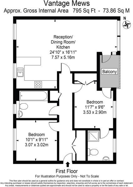 2 Bedrooms Flat to rent in Vantage Mews, London E14