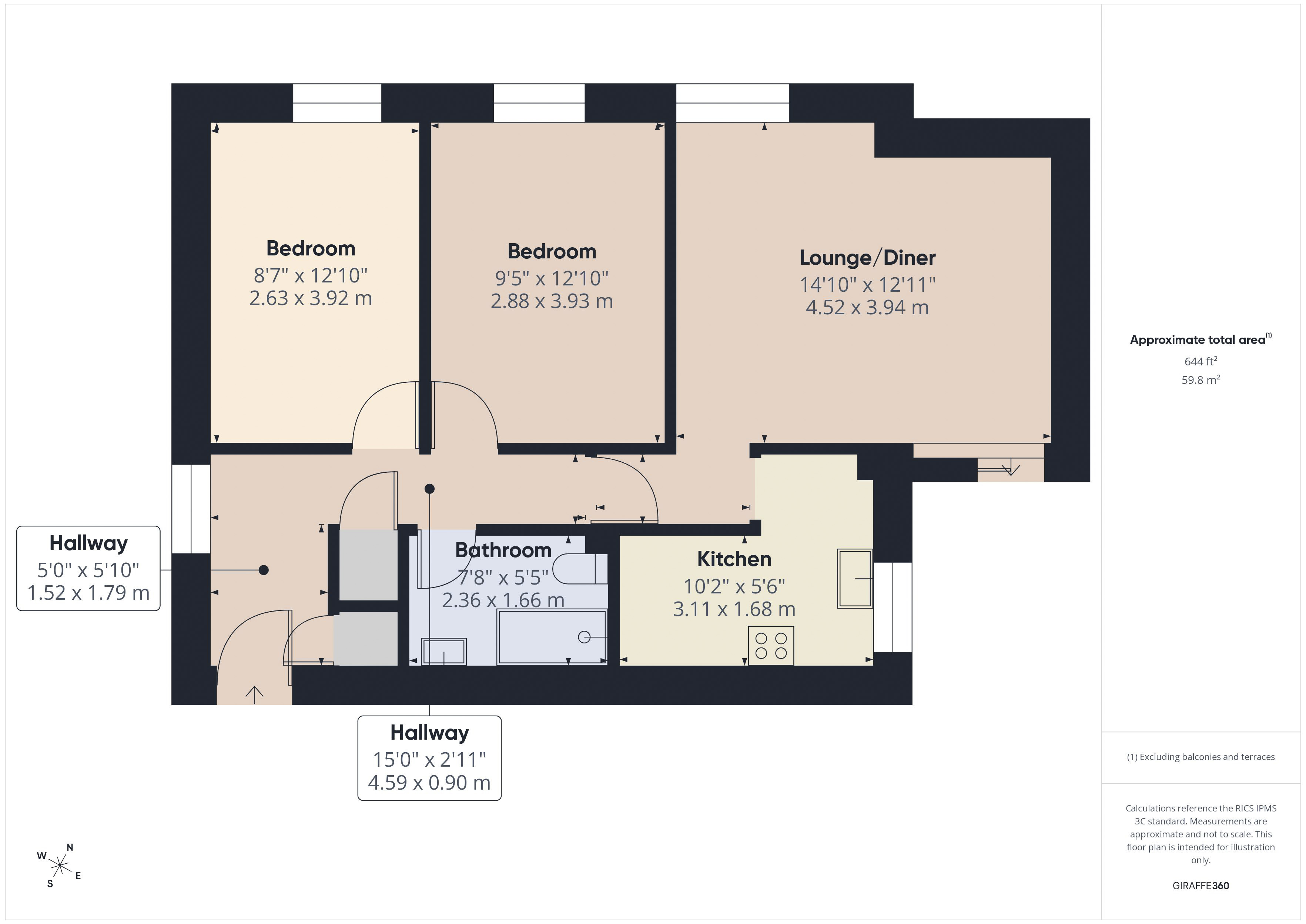 51, Flat 51, Waverley Wharf floorplan