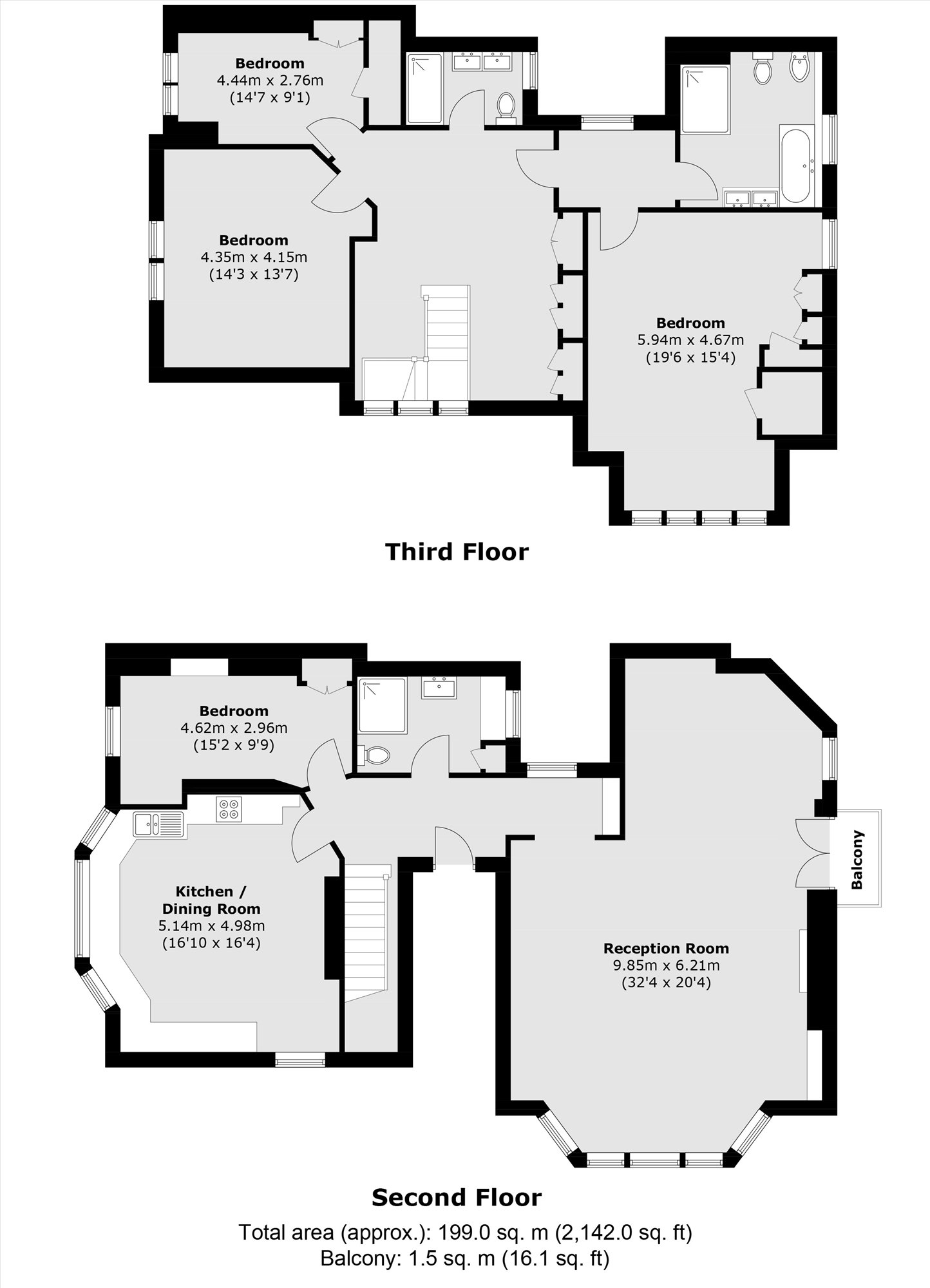 Flat 3, 2, Draycott Place, London floorplan