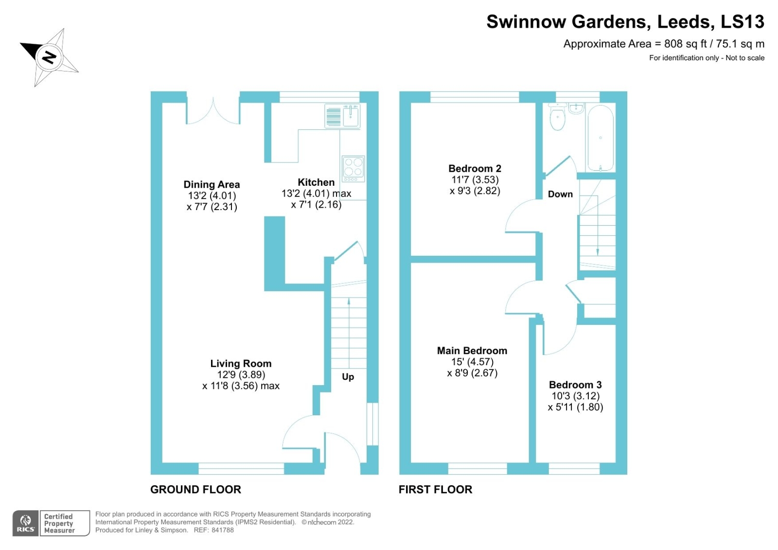 Swinnow Gardens, Bramley/ Pudsey Border, Leeds LS13, 3 bedroom semi