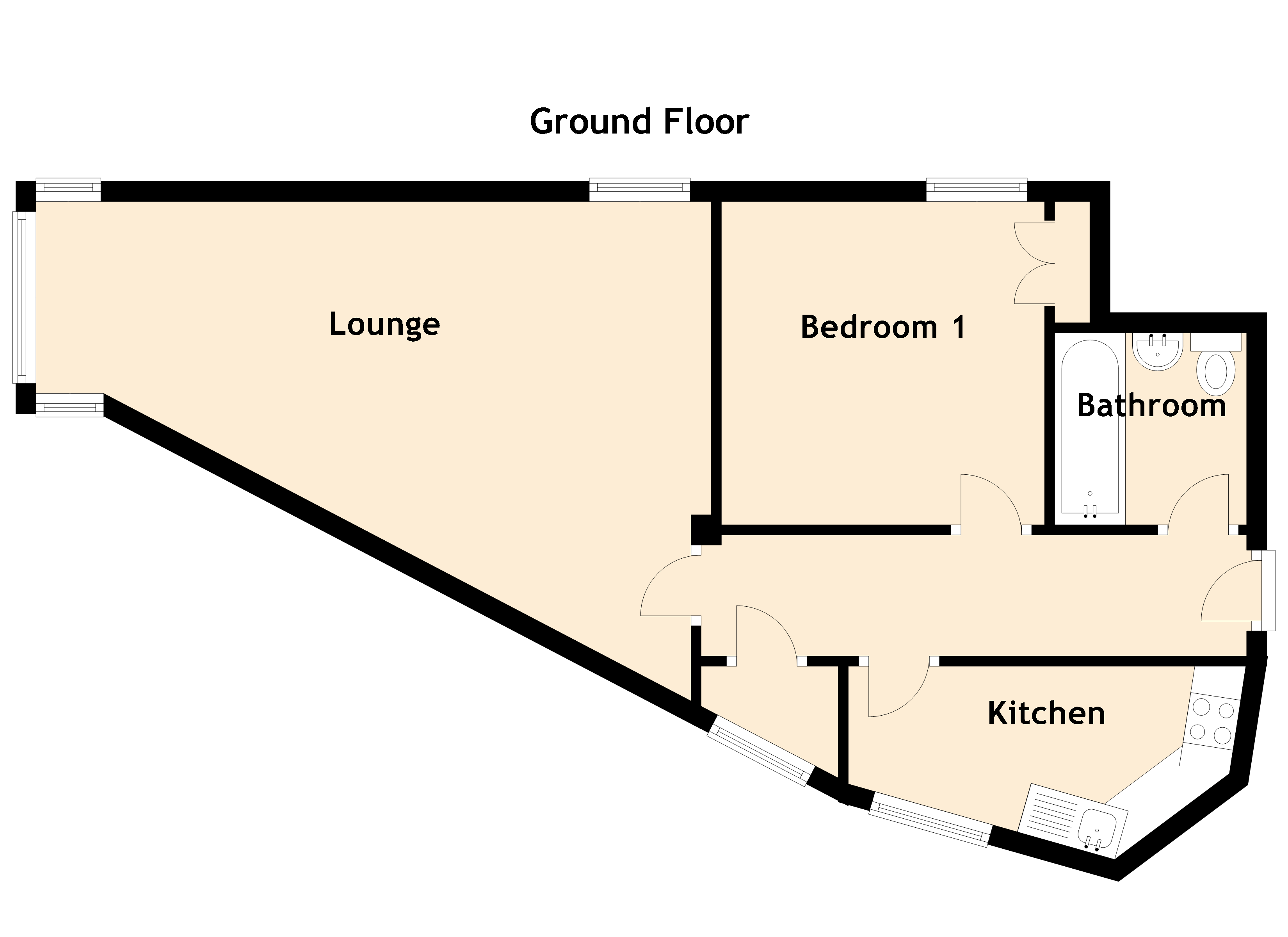 1 Bedrooms Flat for sale in Sandbank Street, Glasgow G20