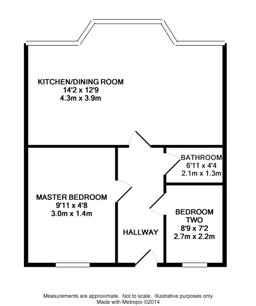 Flat 1, 22, Alexandra Road, Reading floorplan
