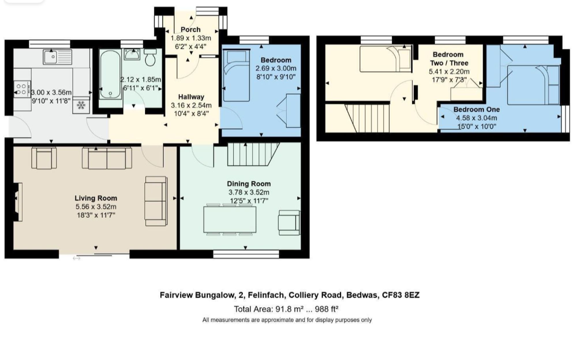 2 Felinfach Colliery Road, Caerphilly floorplan