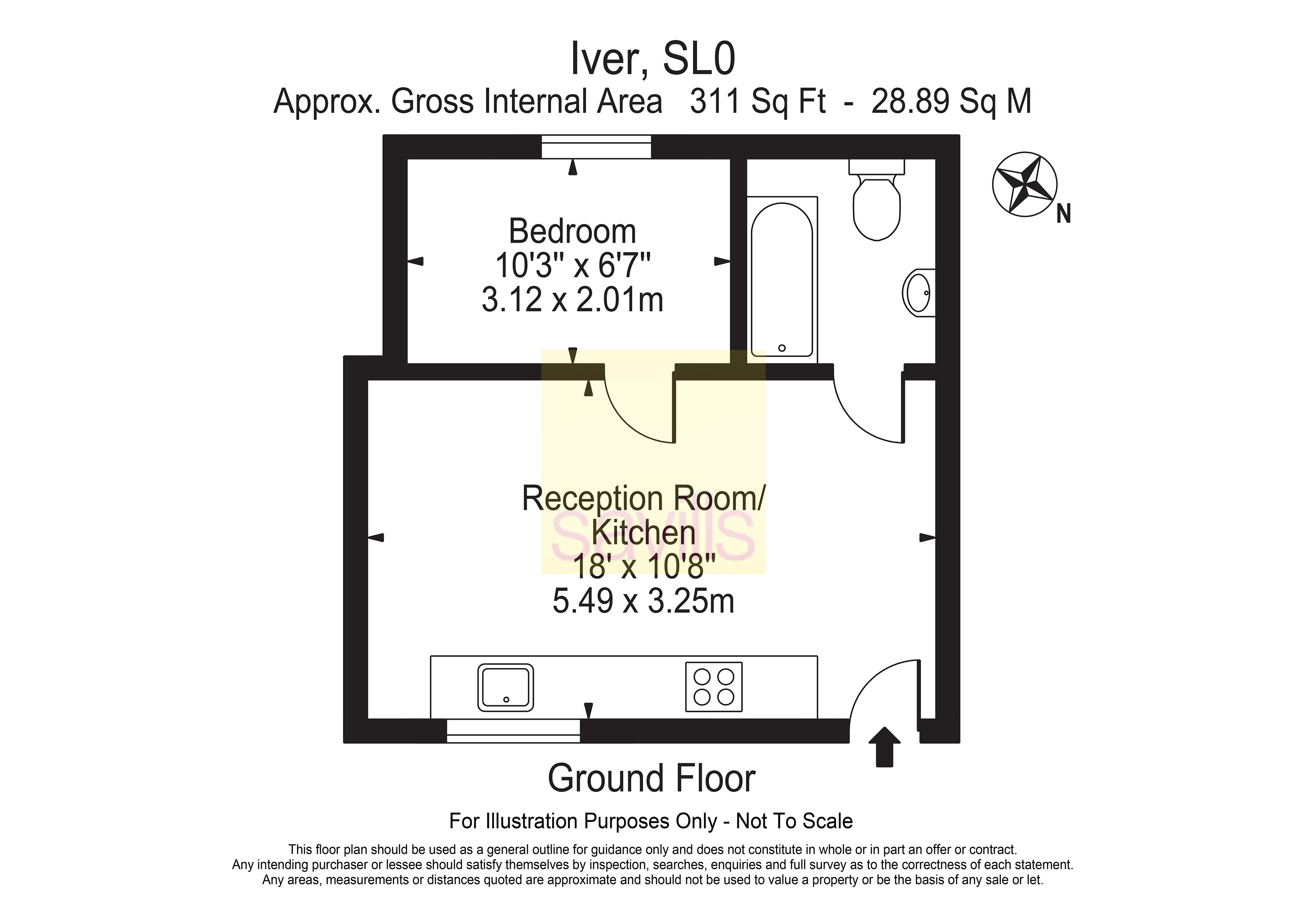 Studio,, Iver Grove, Iver floorplan
