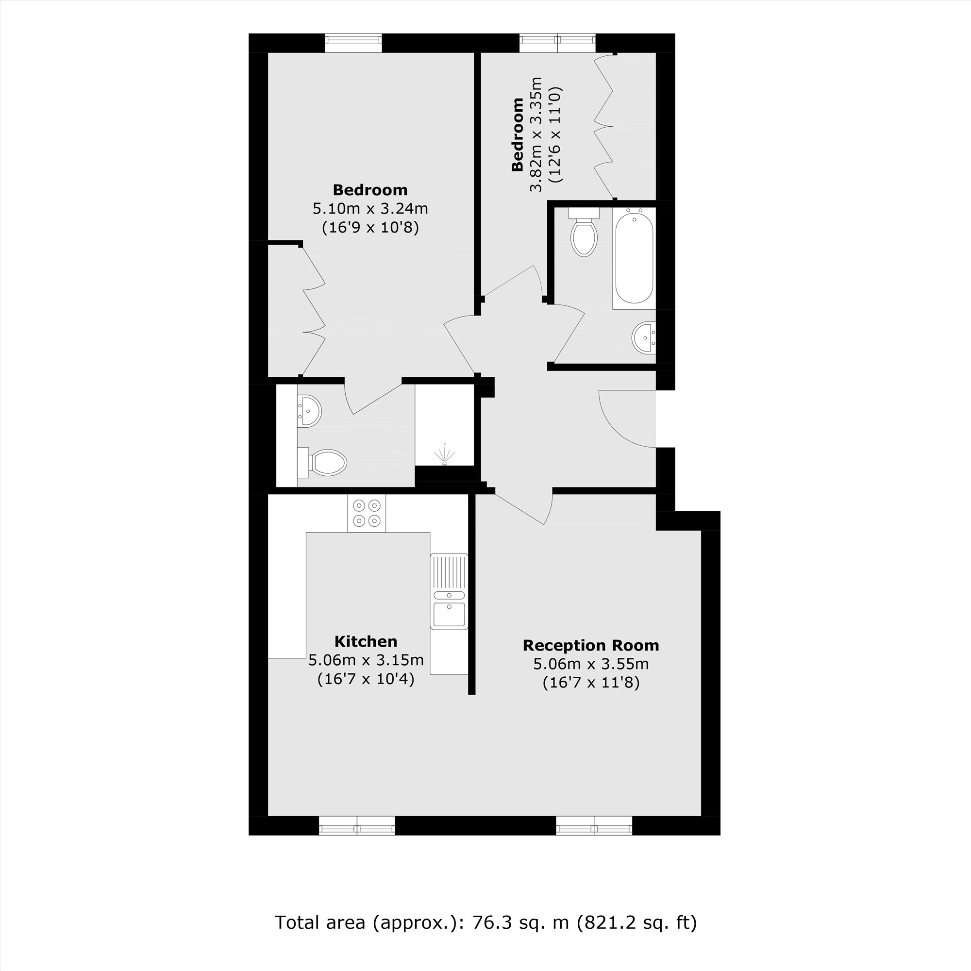 Flat 19, Osprey House, Lower Square, Old Isleworth floorplan