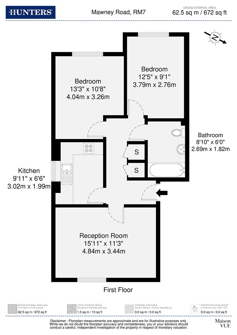Flat 6 Kelly Jay Court, 120, Mawney Road, Romford floorplan