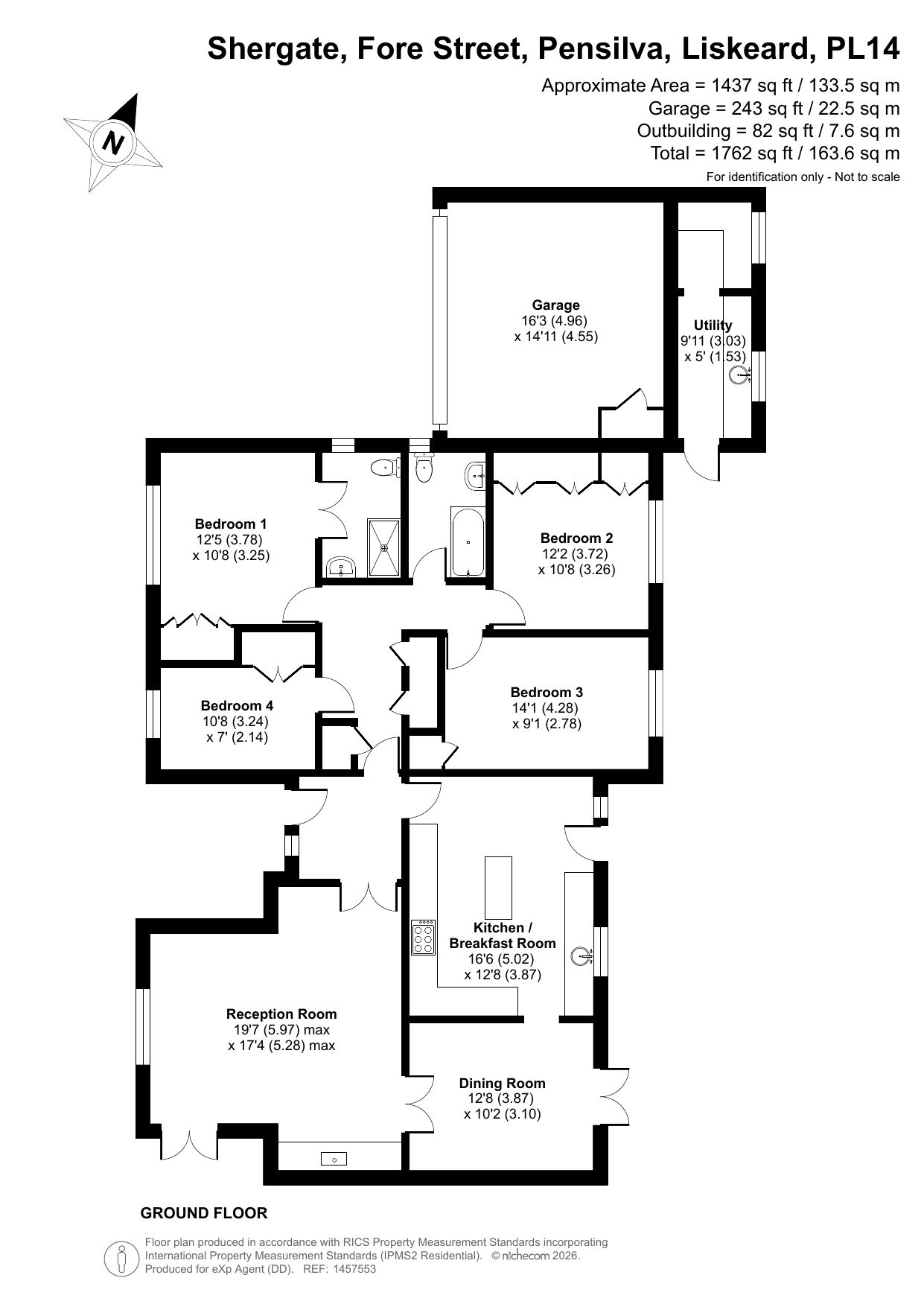 Shergate, Fore Street, Liskeard floorplan