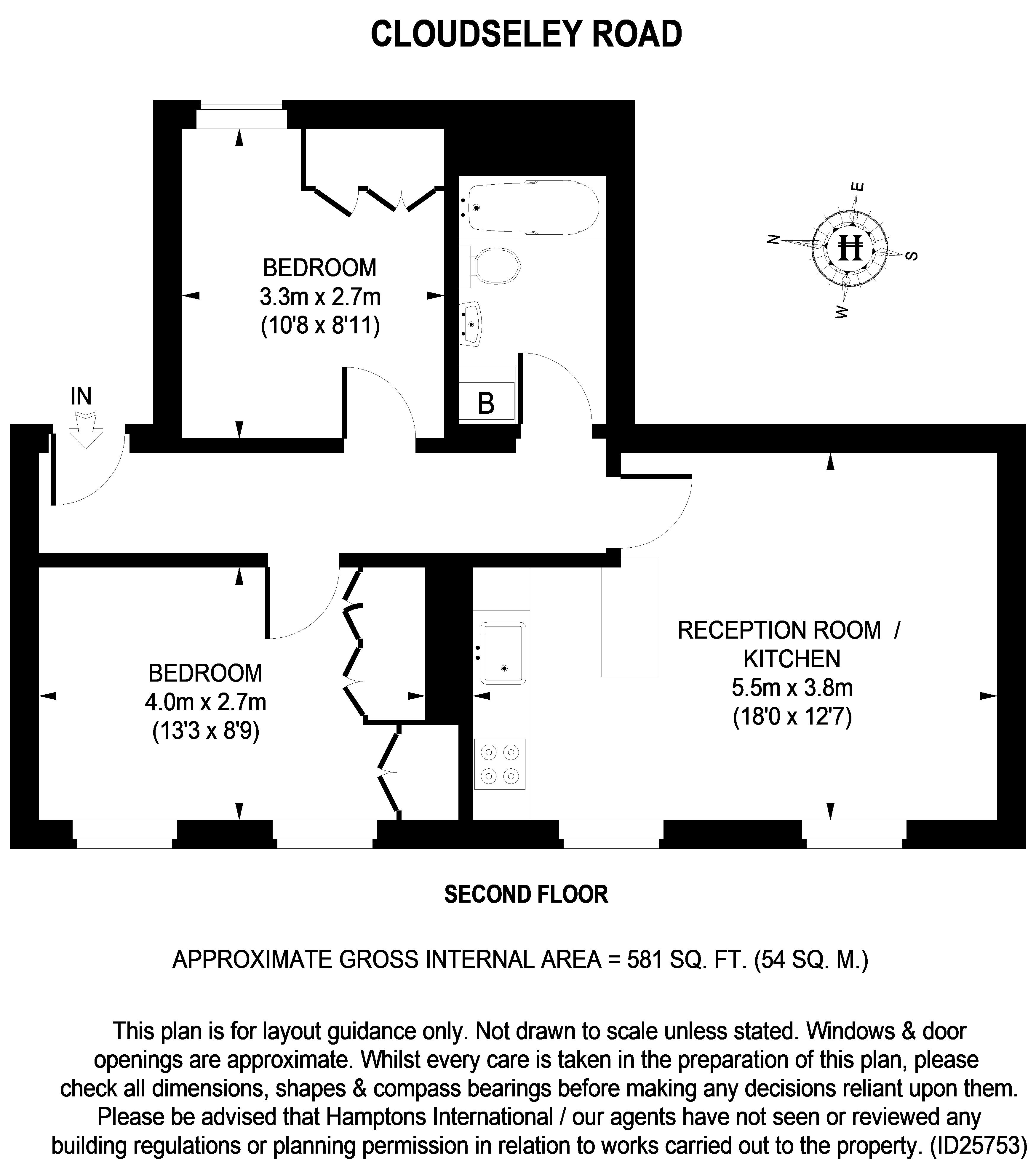Cloudesley Road, London floorplan
