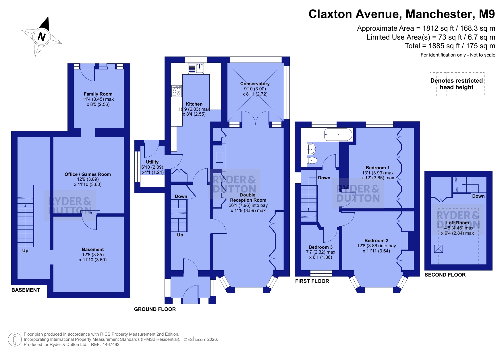 8, Claxton Avenue, Manchester floorplan