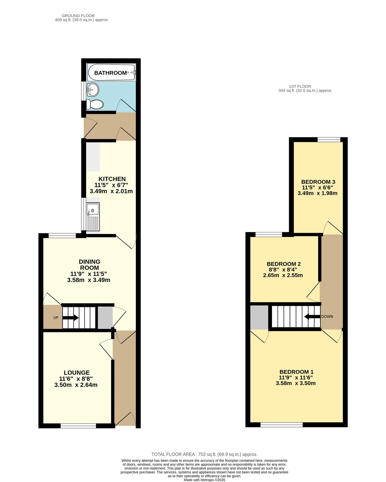 179, Weelsby Street, N E Lincs floorplan