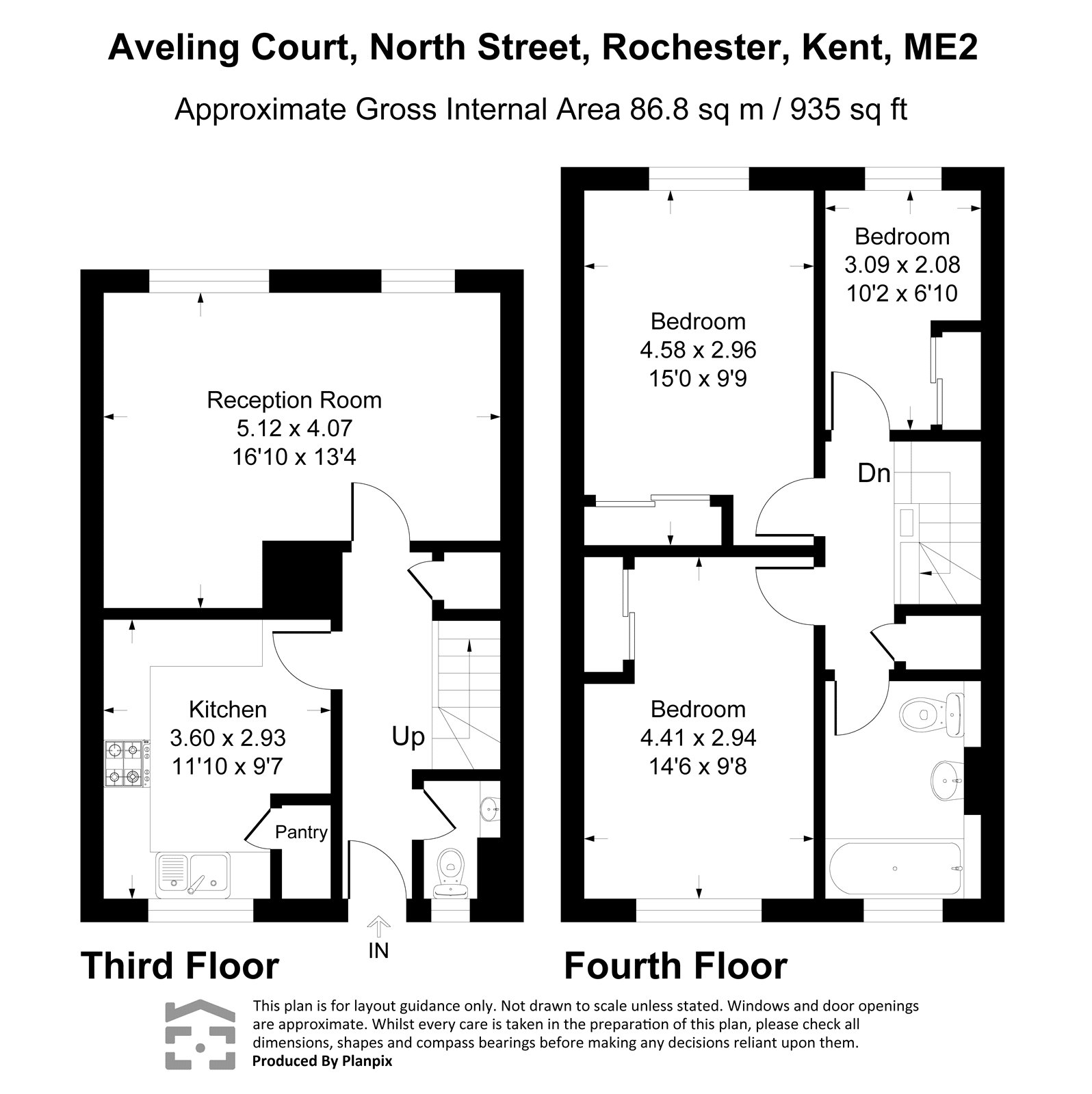 Flat 10, Aveling Court,, North Street, Kent floorplan