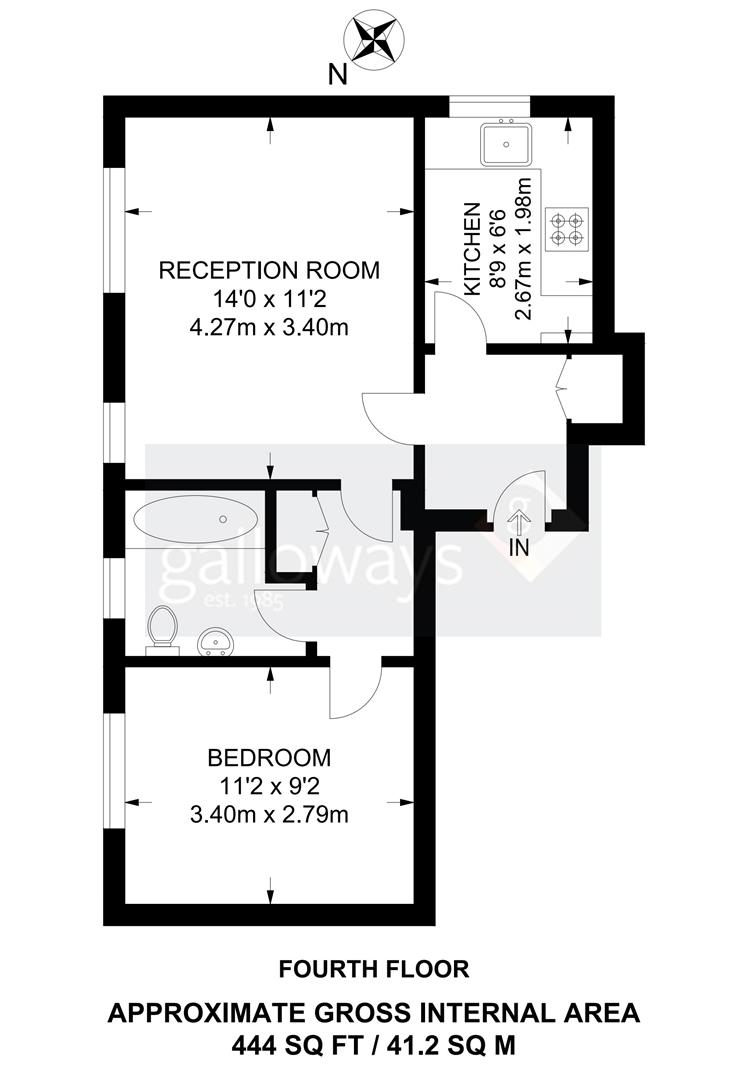 57, Sherbourne Court, Elmers End Road, London floorplan