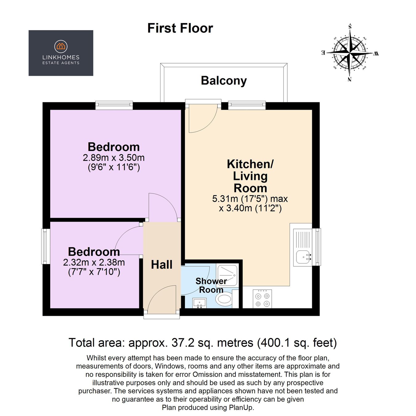 Flat 8, 295, Ashley Road, Poole floorplan