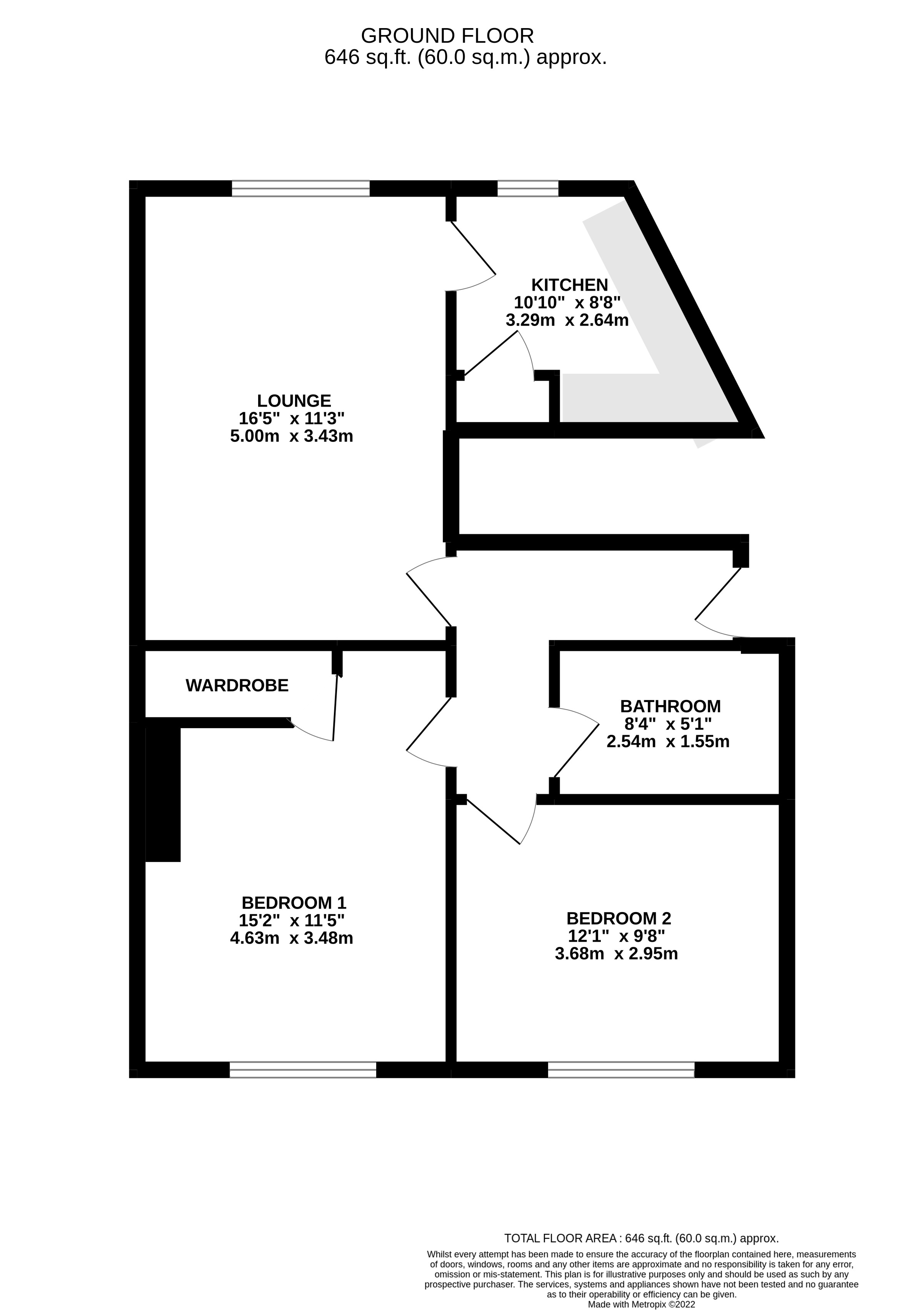 First Floor Flat, 74, Town Street, Leeds floorplan