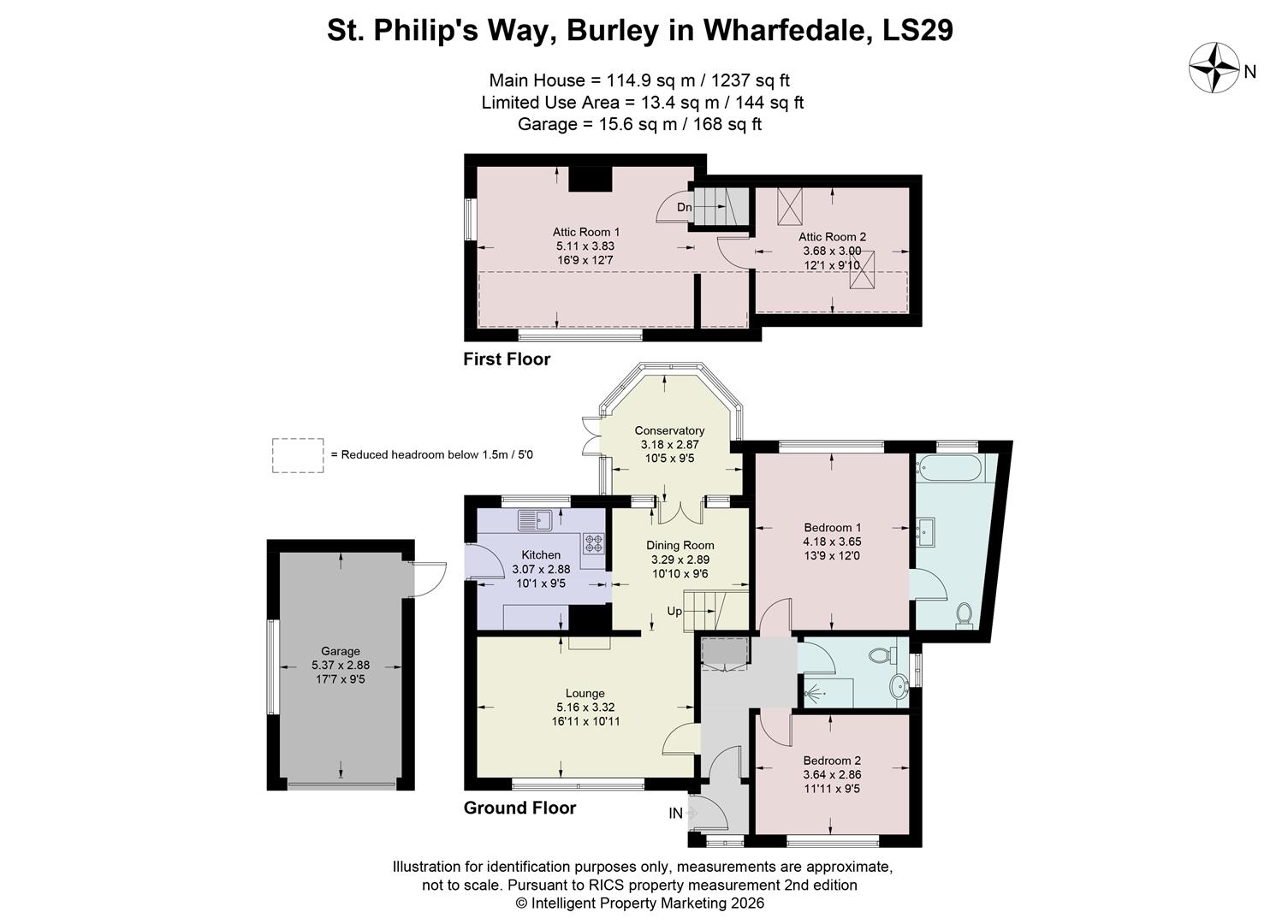 28, St. Philip's Way, Burley In Wharfedale floorplan